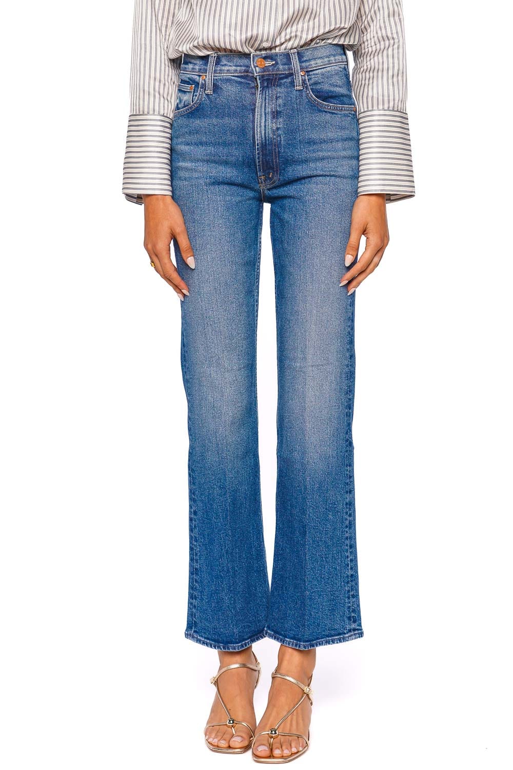 MOTHER Denim High Waisted Bookie Sneak Bootcut Jean