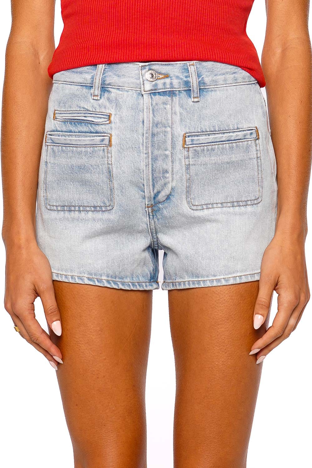 Citizens of Humanity Marlow Welt Pocket Light Wash Denim Shorts