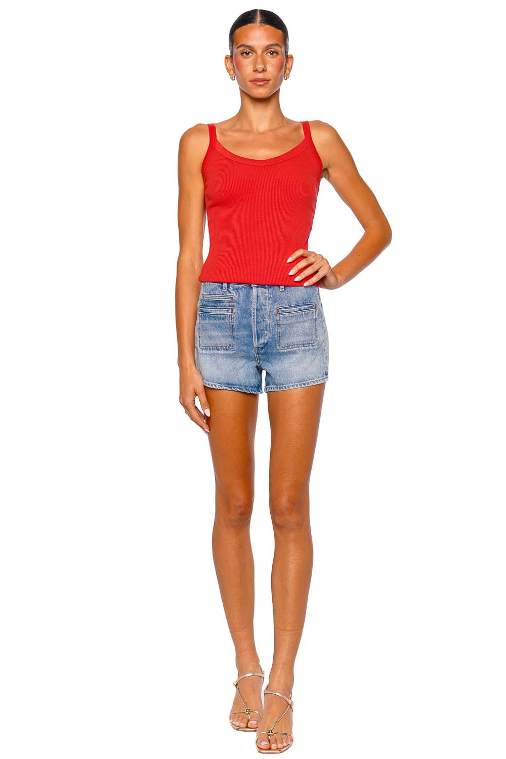 AGOLDE Jordan Carnival Ribbed Tank Top