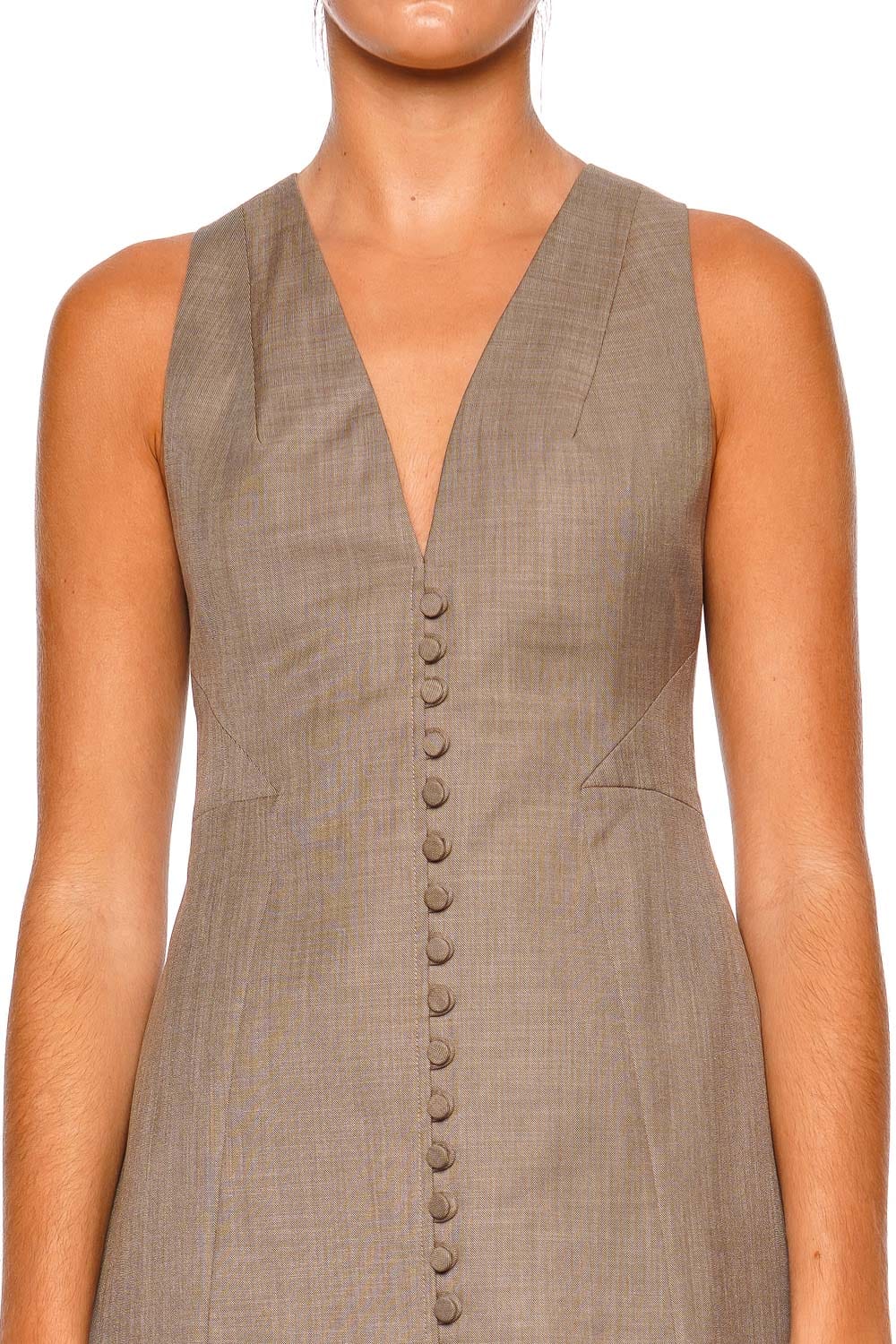 Shona Joy Asher Rock Sleeveless Fitted Mini Dress