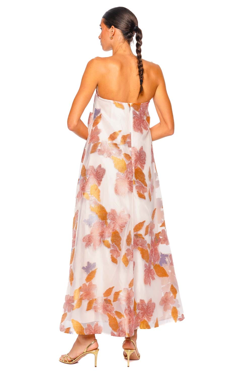 Staud Allyson Spring Day Strapless Maxi Dress