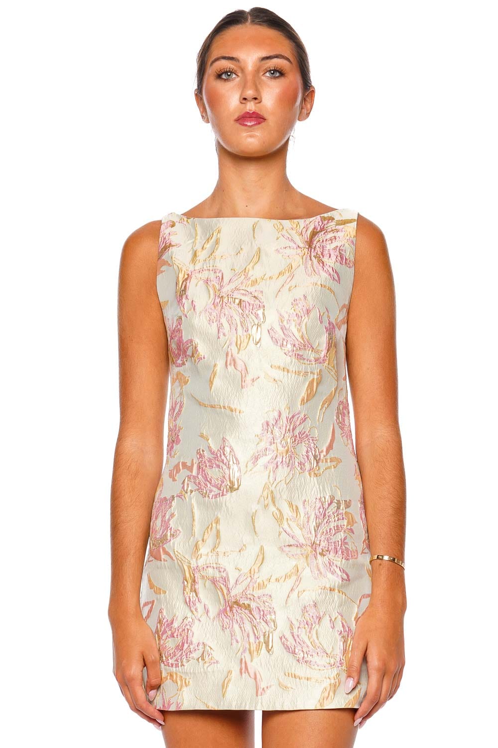 Staud Mimi Dress Aloe Sleeveless Mini Dress
