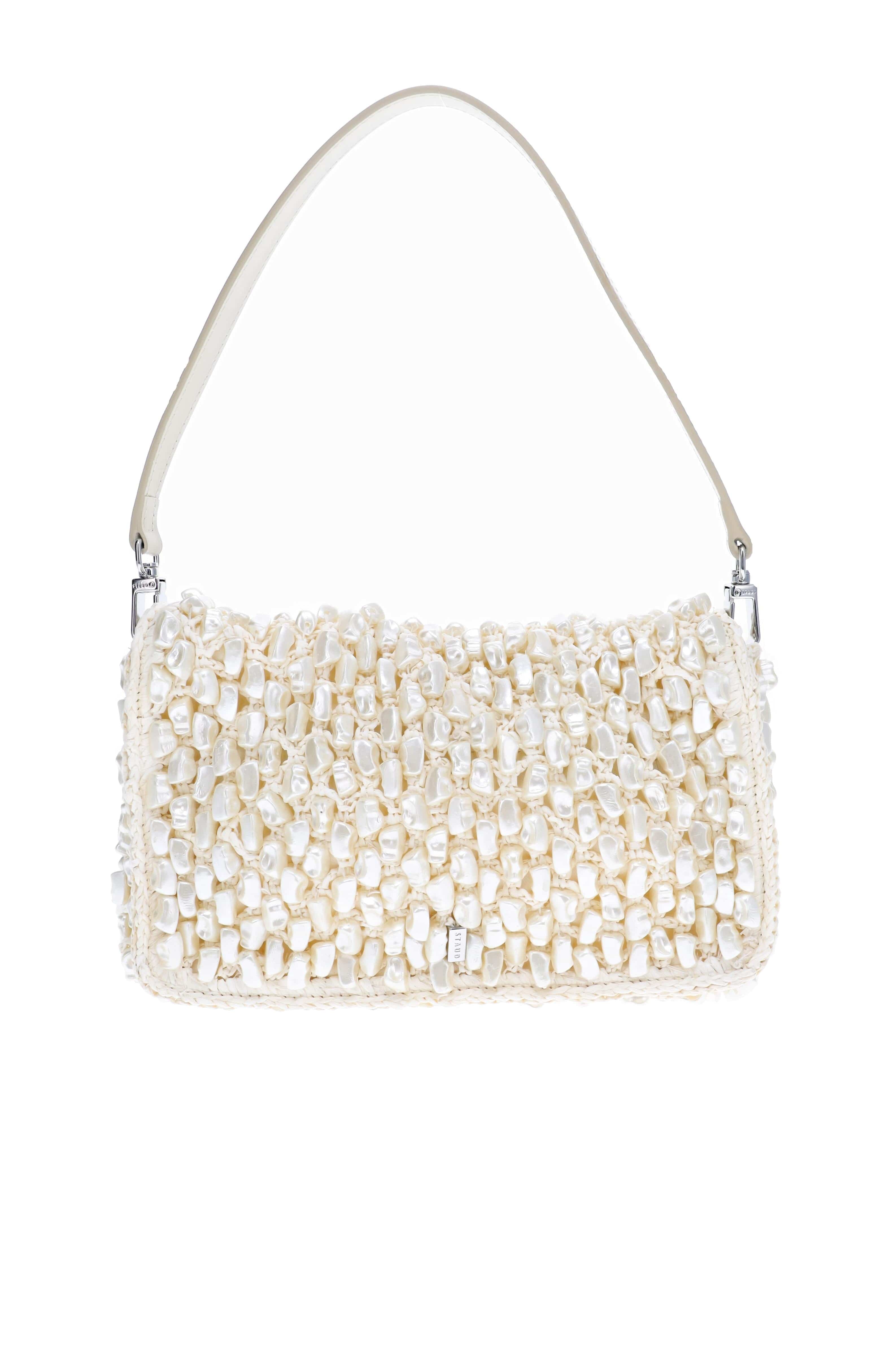 Staud Timmy Cream Convertible Shoulder Bag