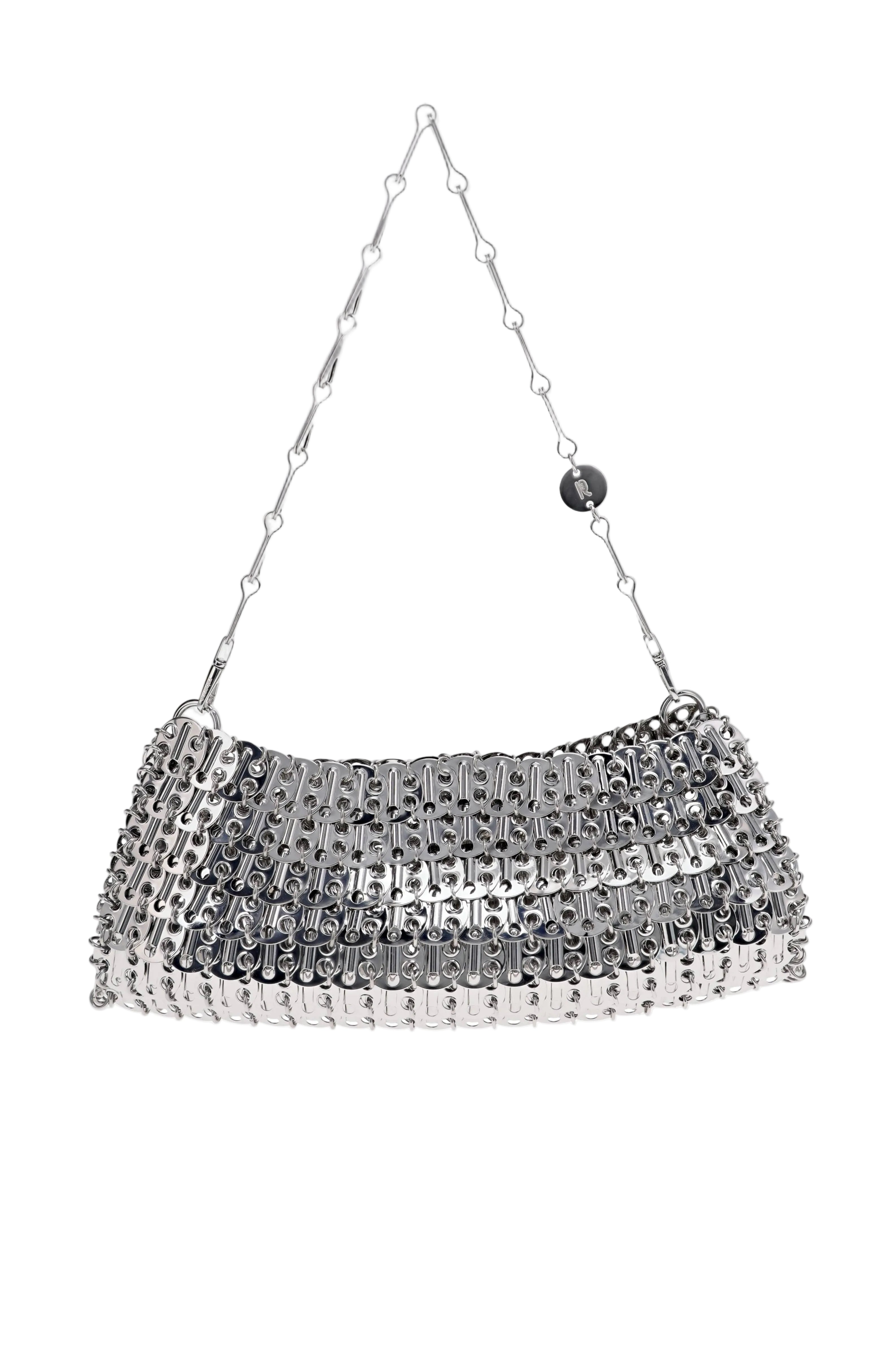 Rabanne SAC A MAIN Silver Metallic Chainmail Shoulder Bag