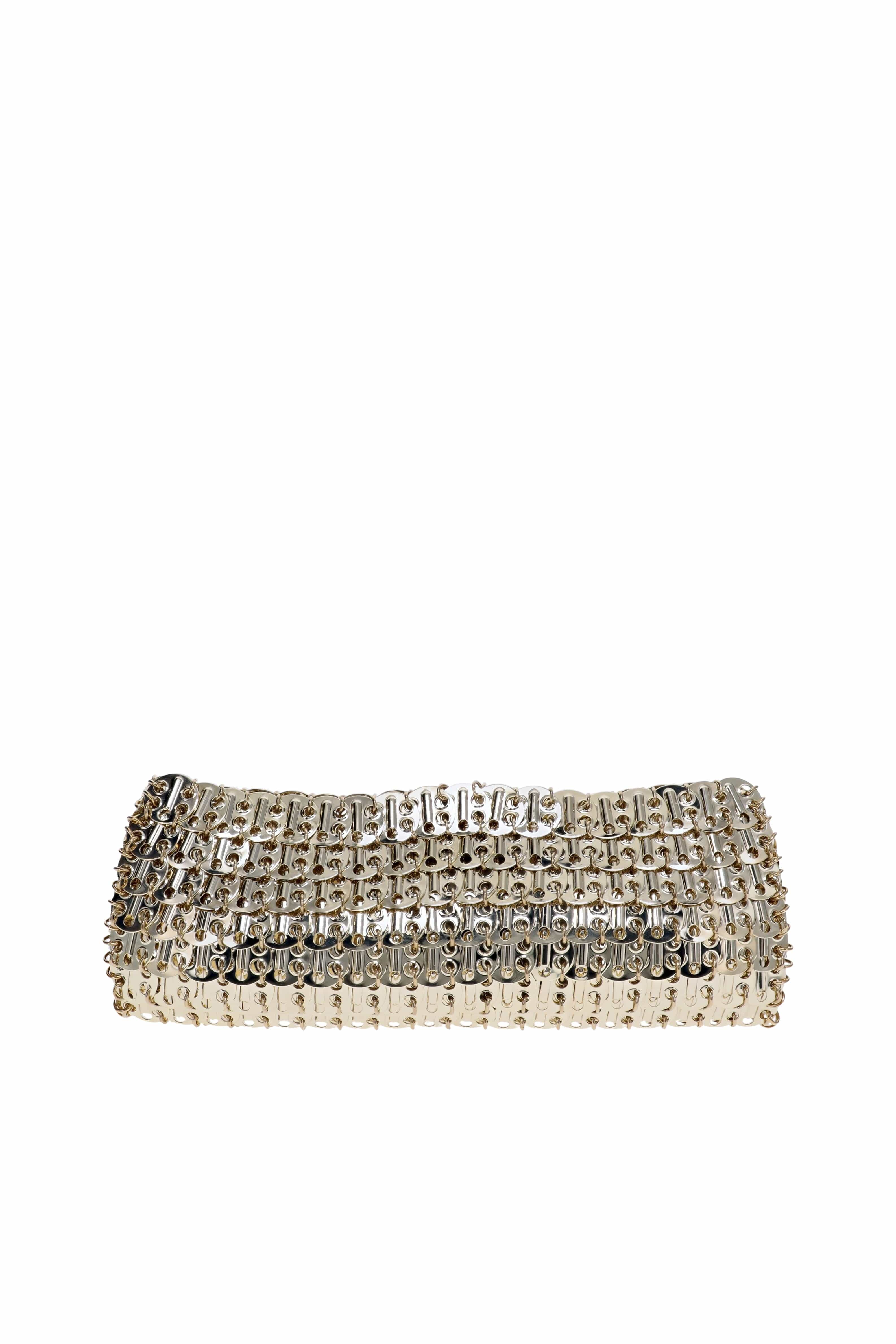 Rabanne SAC A MAIN Gold Metallic Chainmail Clutch Bag