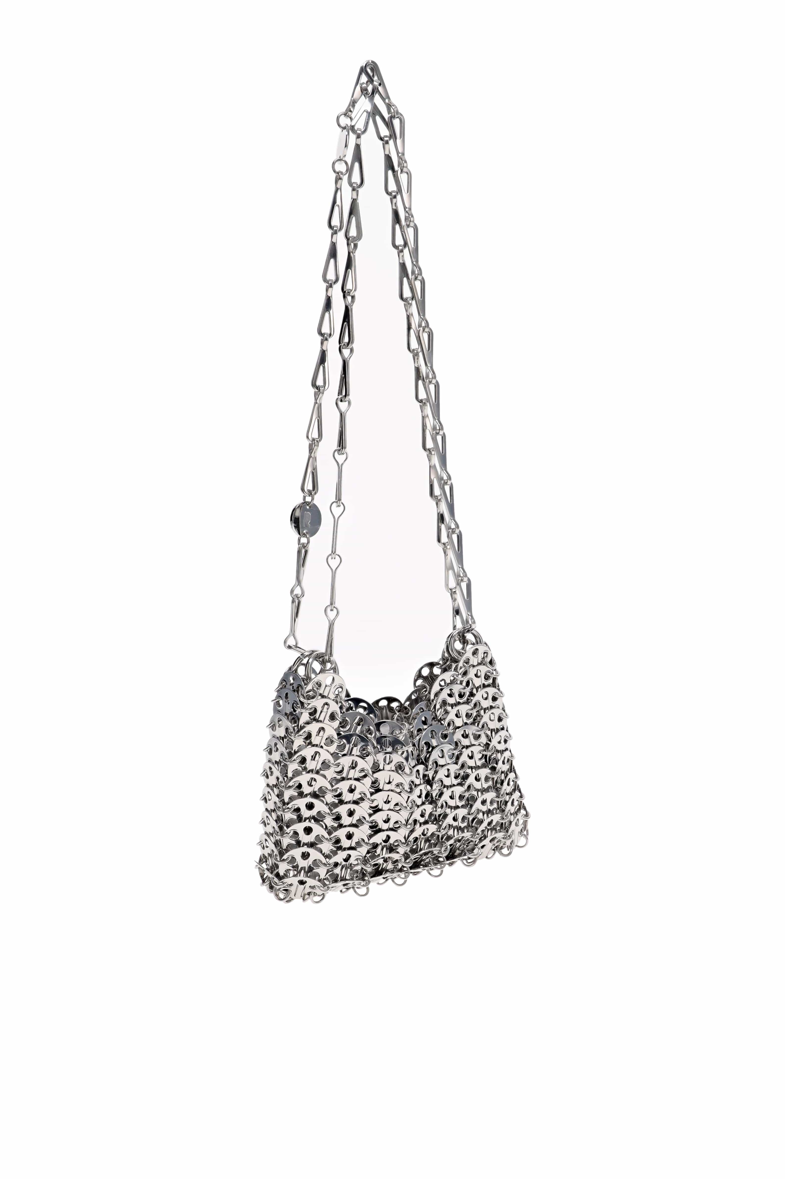 Rabanne 1969 Nano Blue Strapless Embellished Maxi Dress