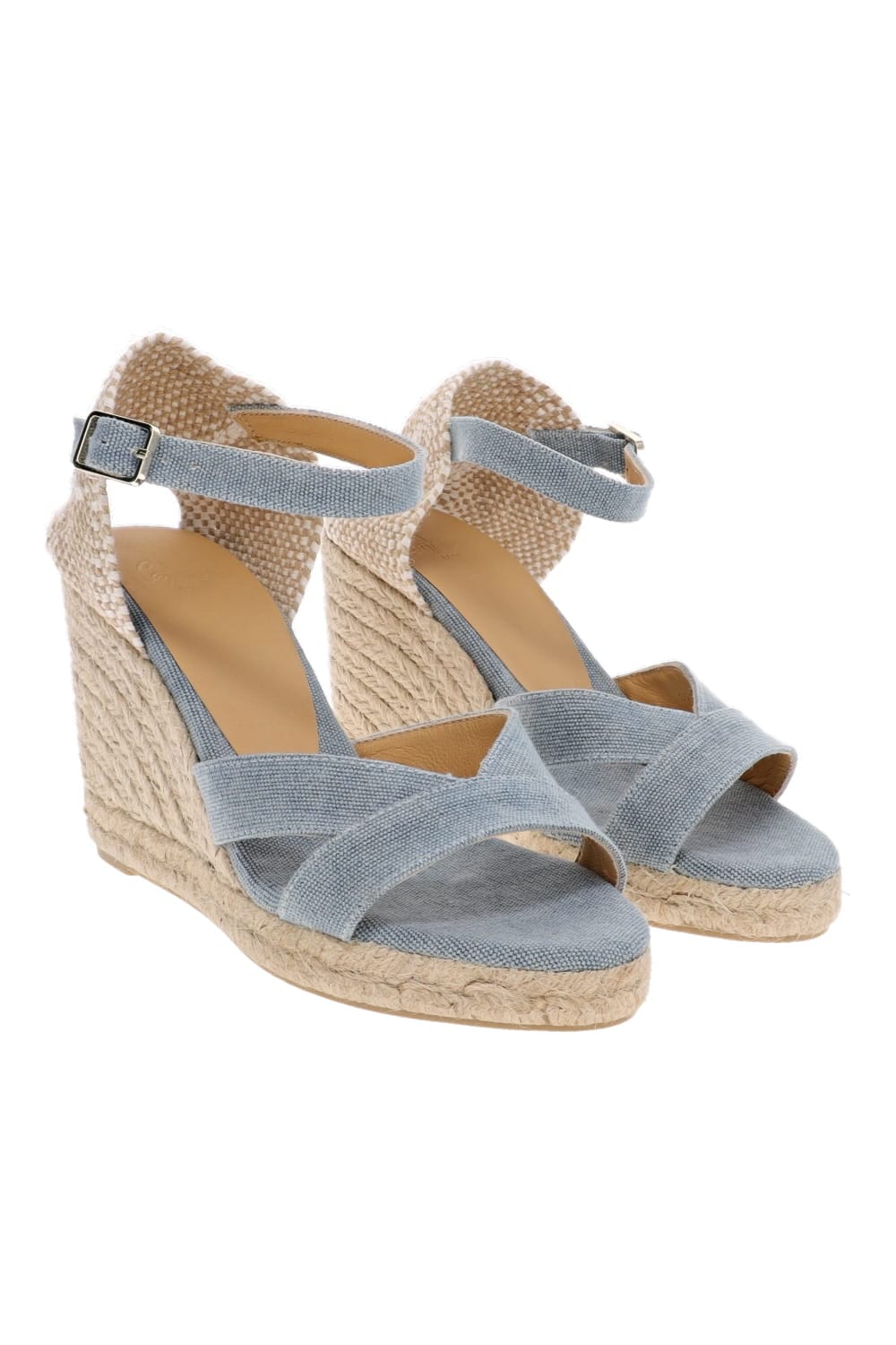 Castaner Bruna Wedge Aqua Espadrille Wedge Sandal