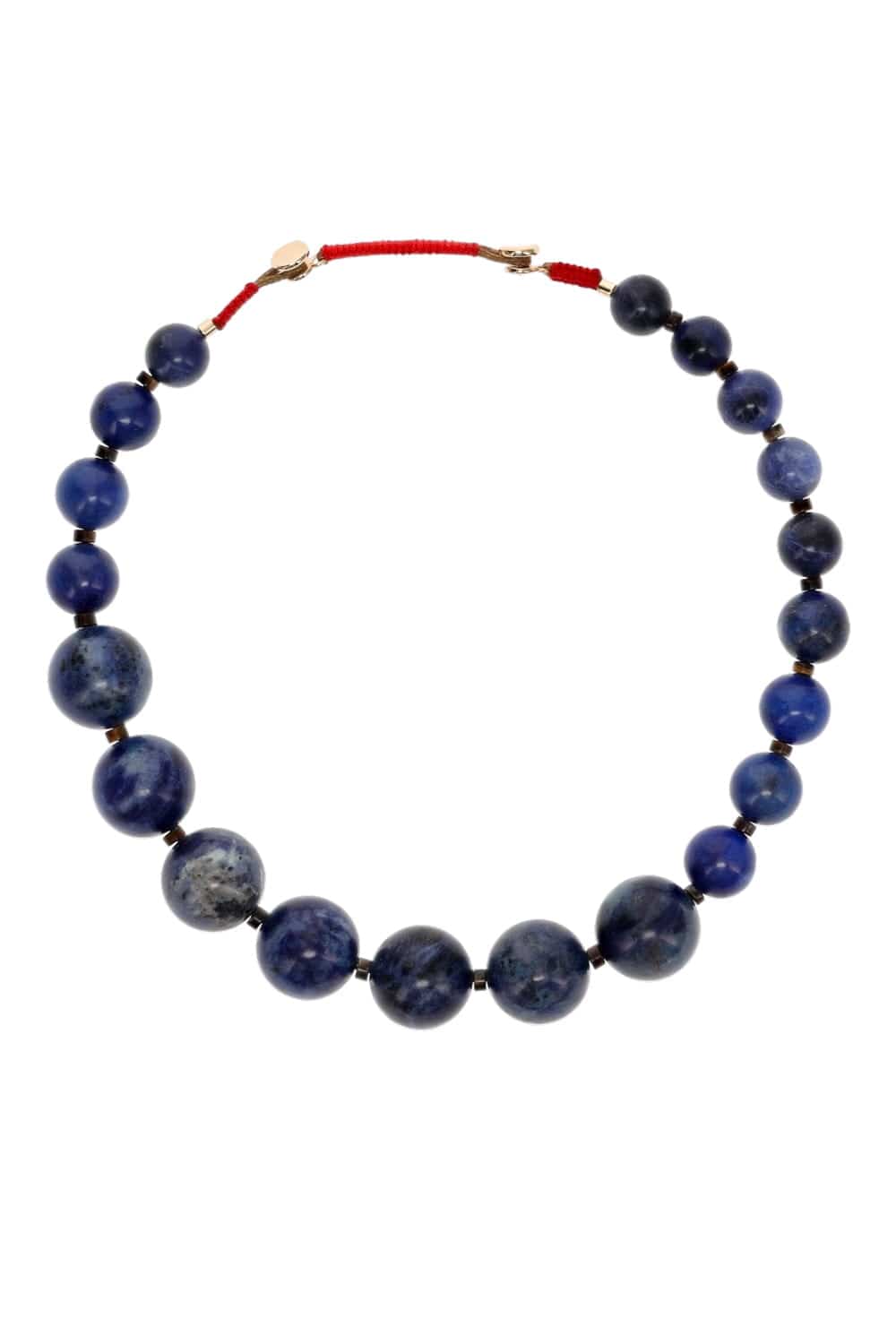 Roxanne Assoulin Lapis Very Big Beaded Stone Necklace