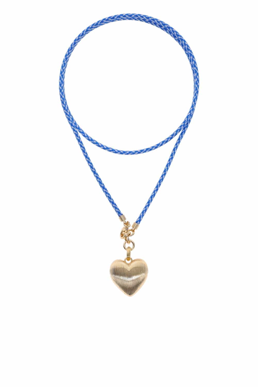 Roxanne Assoulin Long Happy Cord Heart Charm Necklace