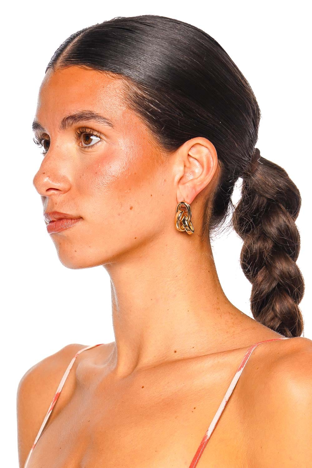 Roxanne Assoulin Gold Triple Link Earrings