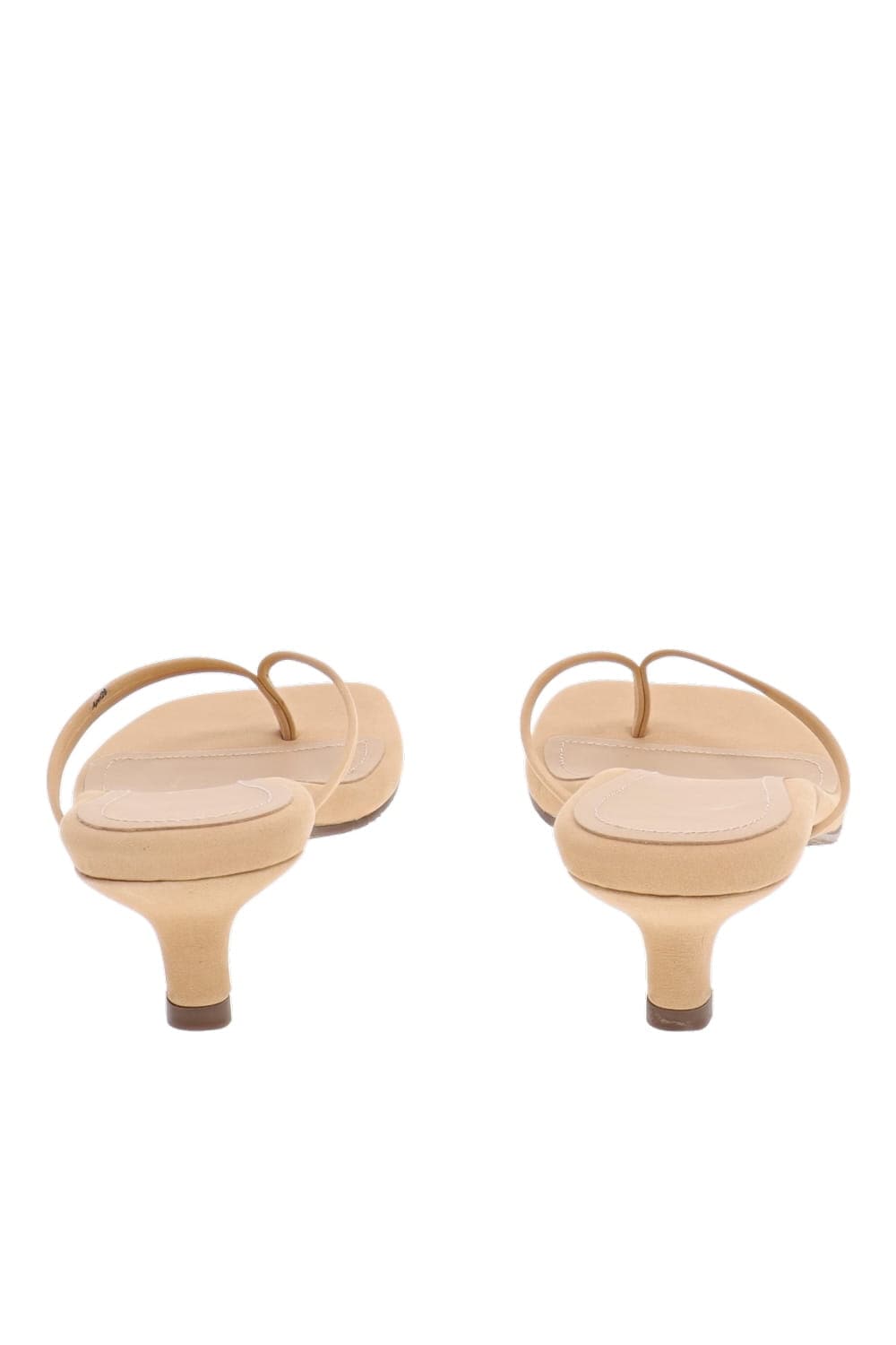TKEES Square Toe Julia Sunkissed Suede Thong Heel Sandals