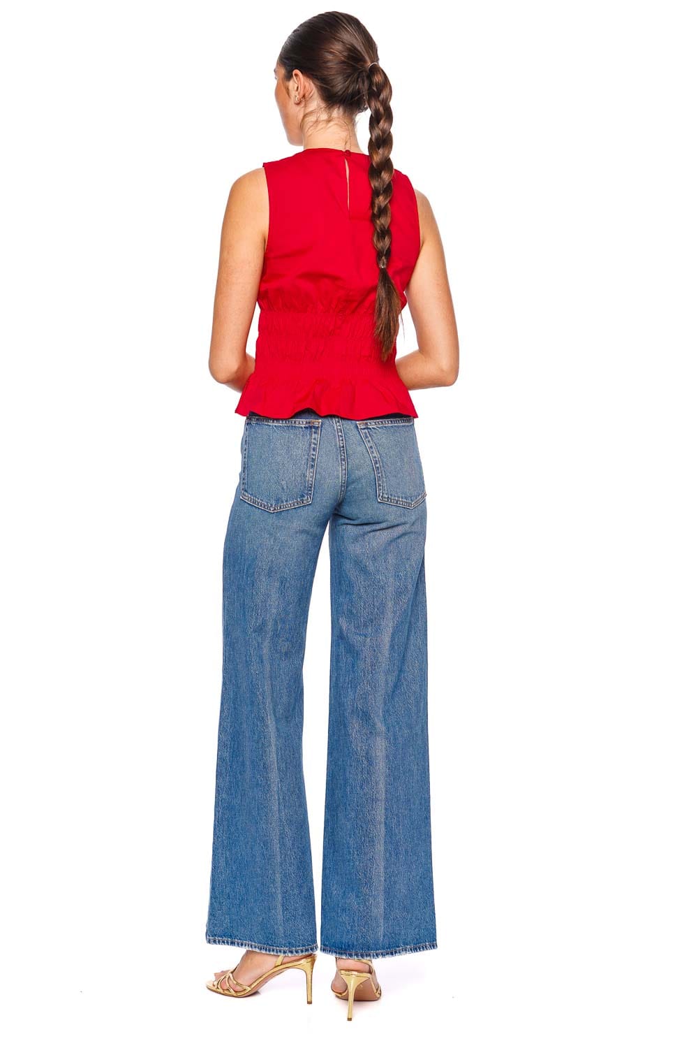 Staud Cherry Sleeveless Culver Top