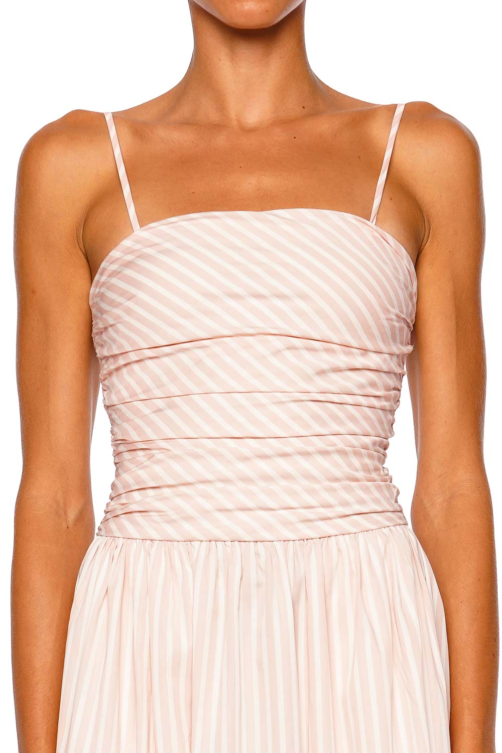 Faithfull The Brand Portlligat Peony White Strappy Maxi Dress