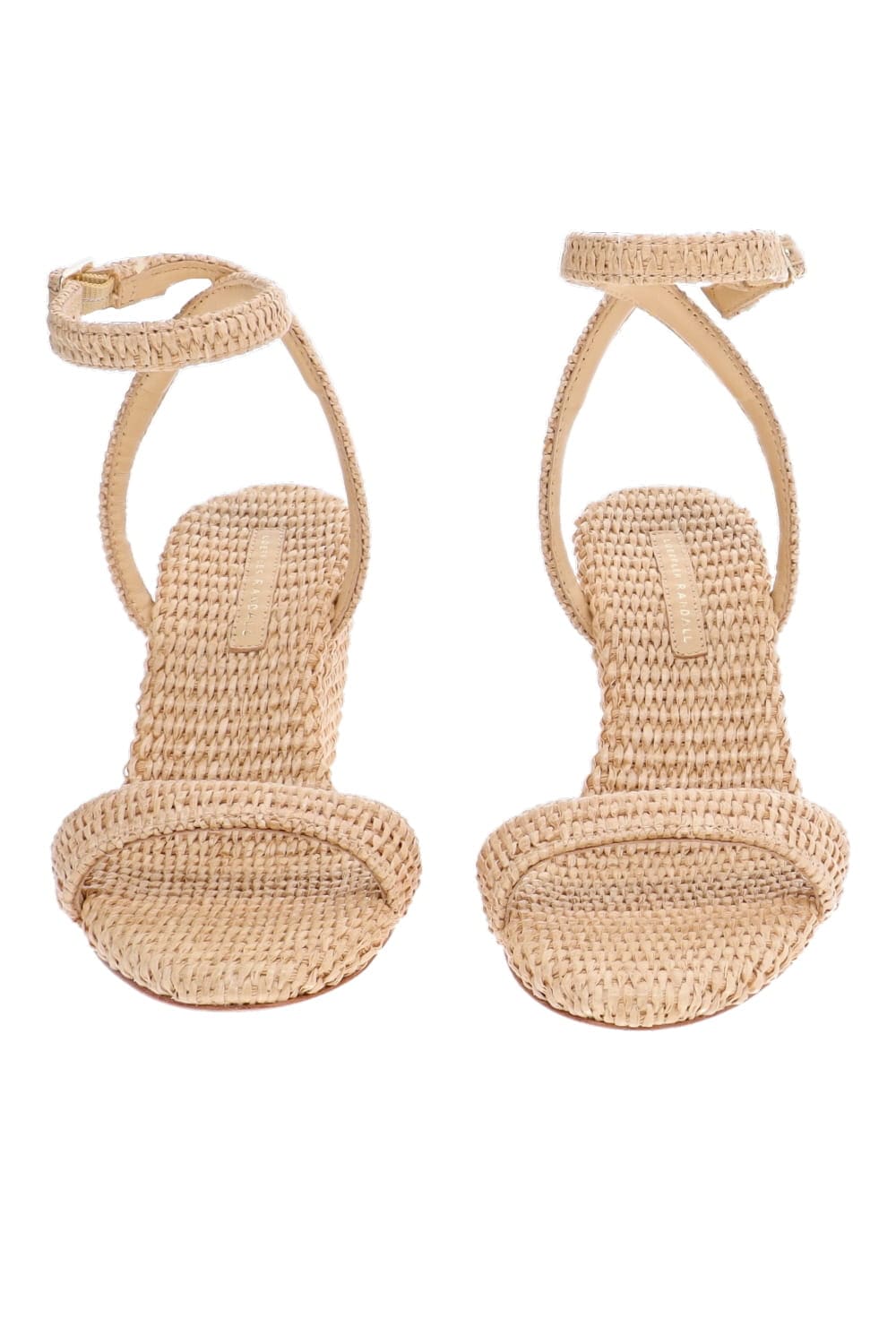 Loeffler Randall Gavi Wedge Natural Raffia Ankle Strap Wedge Sandal