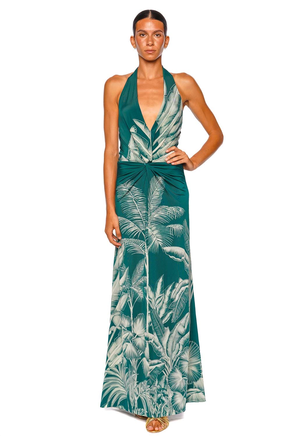 amara maxi dress Andres Otalora Pura Gathered Halter How to Buy Great Gown: floral-diamond-ruffle-gown-topaz-pink barefoot evenings and warm 颜色:Off White