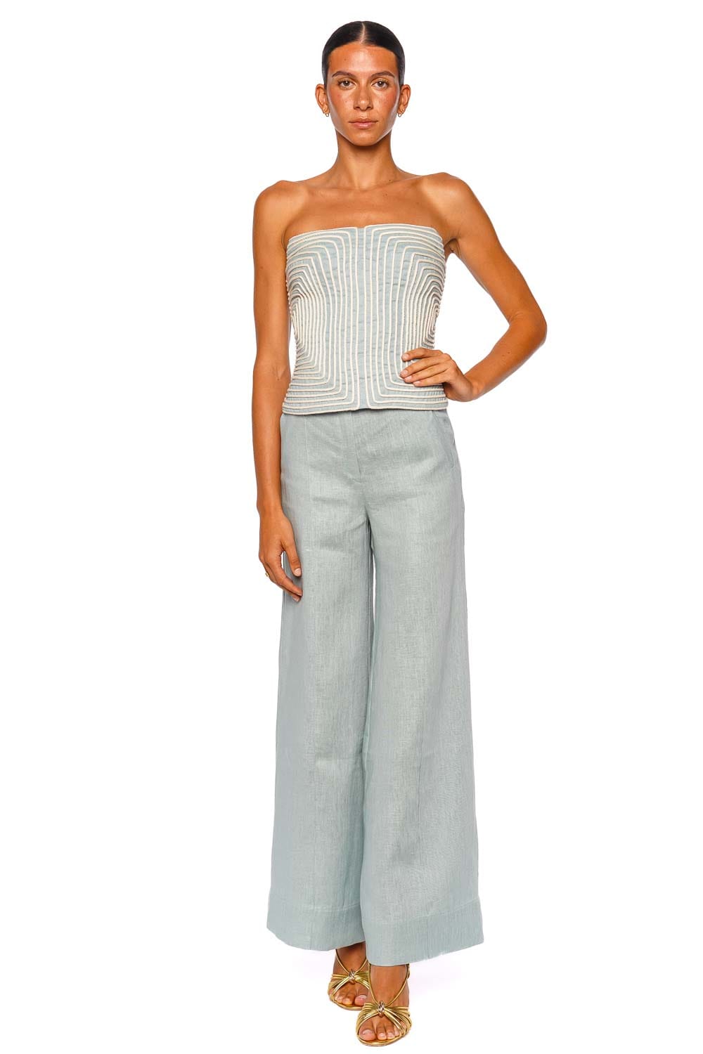 La Promesa Mint Wide Leg Pant