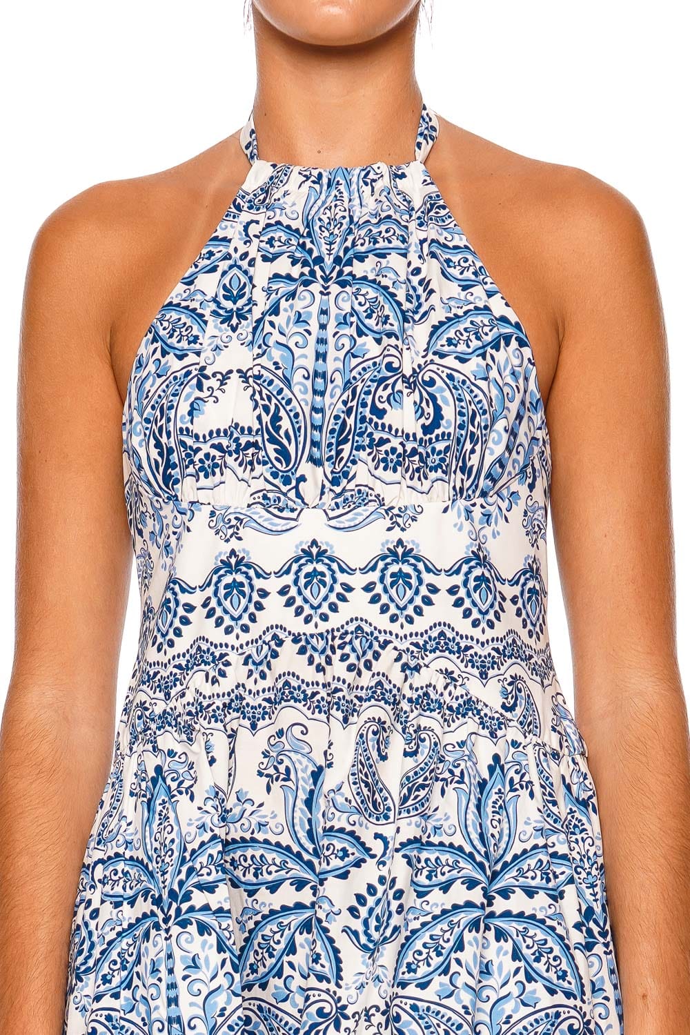Cara Cara Denise Sky Halter Midi Dress
