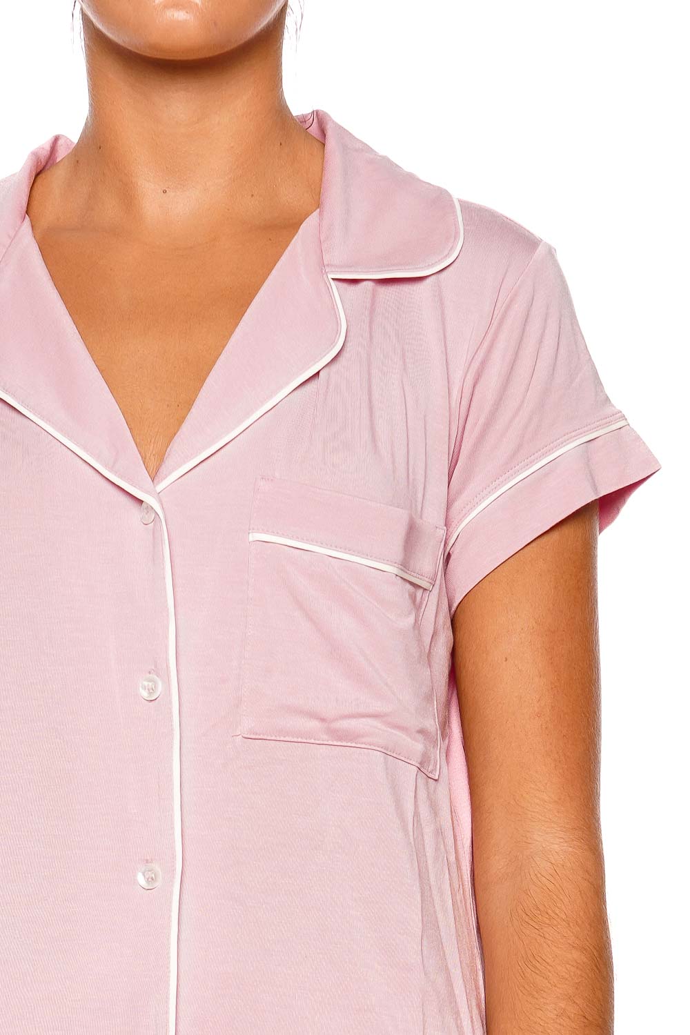 Eberjey Gisele Pink Nectar Pajama Short Set