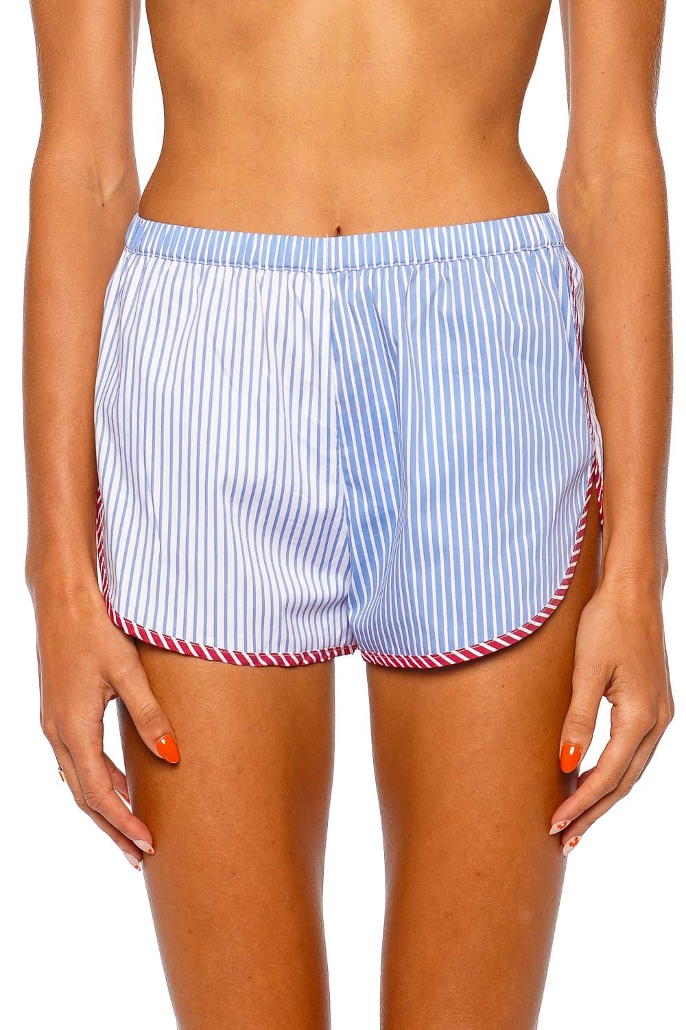 Solid & Striped The Lester Marina Blue Stripe Dolphin Shorts