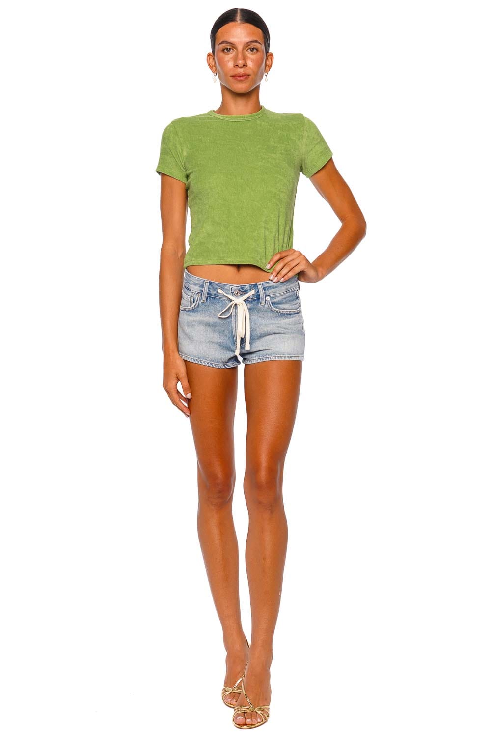 Citizens of Humanity Pool Ritual Drawstring Denim Mini Short