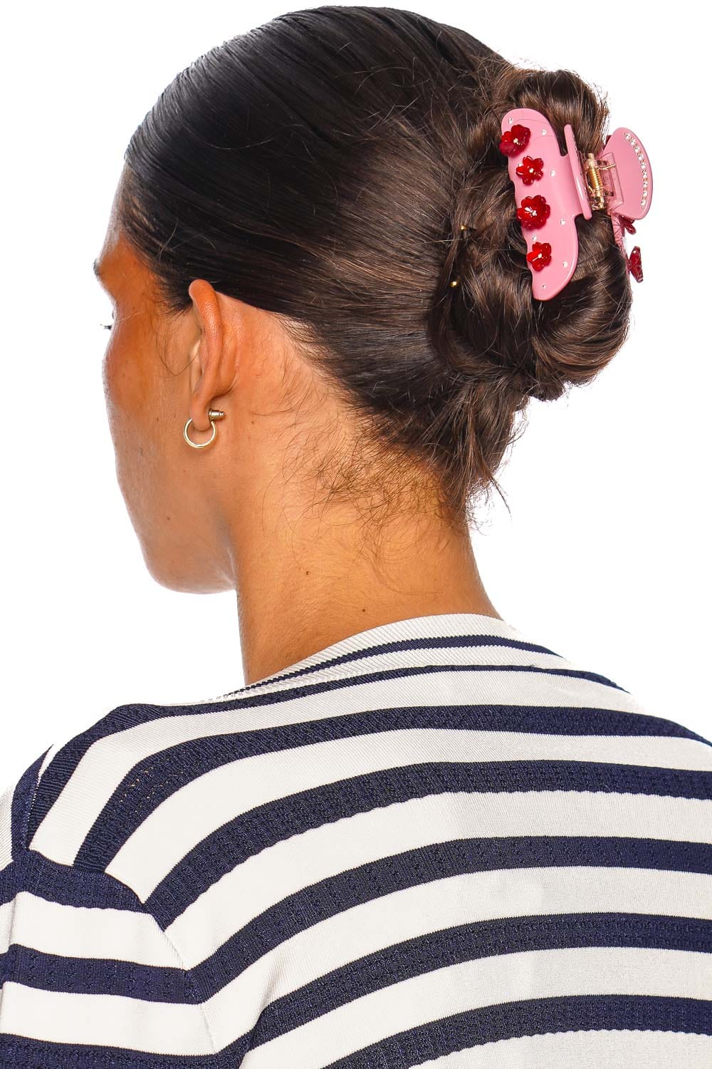 EMI JAY Sweetheart Clip Palm Blossom Pink Embellished Hair Clip