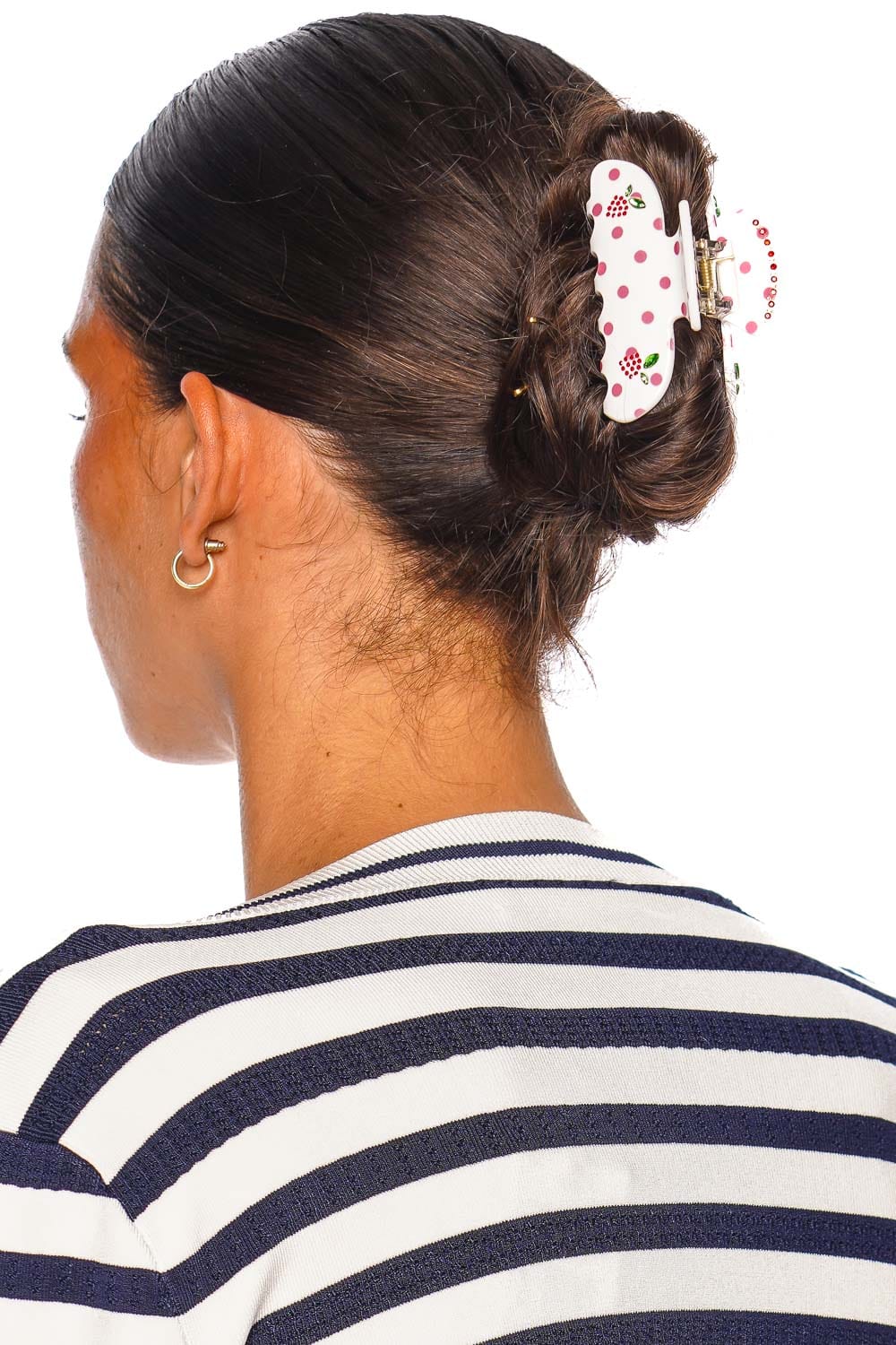 EMI JAY Sweetheart Clip Coconut Berry Dot Hair Claw