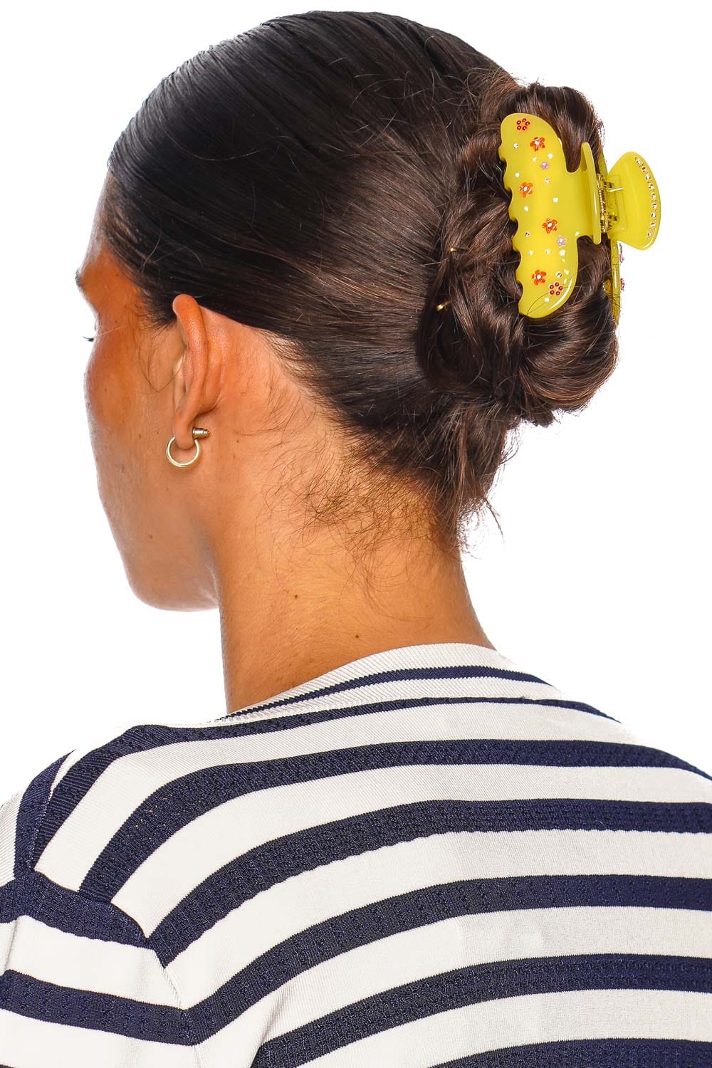 EMI JAY Sweetheart Clip Citrus Berry Bloom Yellow Floral Hair Clip