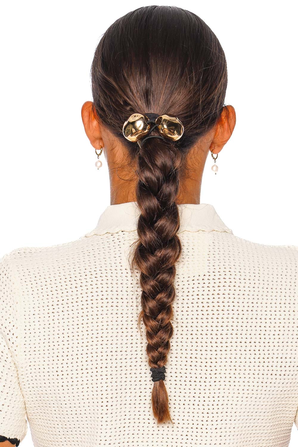 Lelet NY Zoe Knocker Gold Sculptural Hair Tie