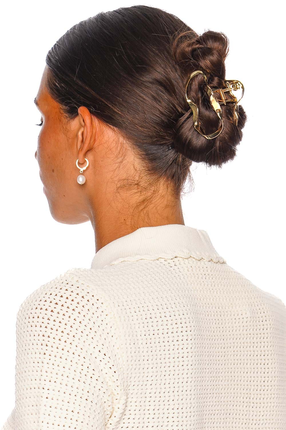 Lelet NY Tera Gold Sculptural Claw Clip
