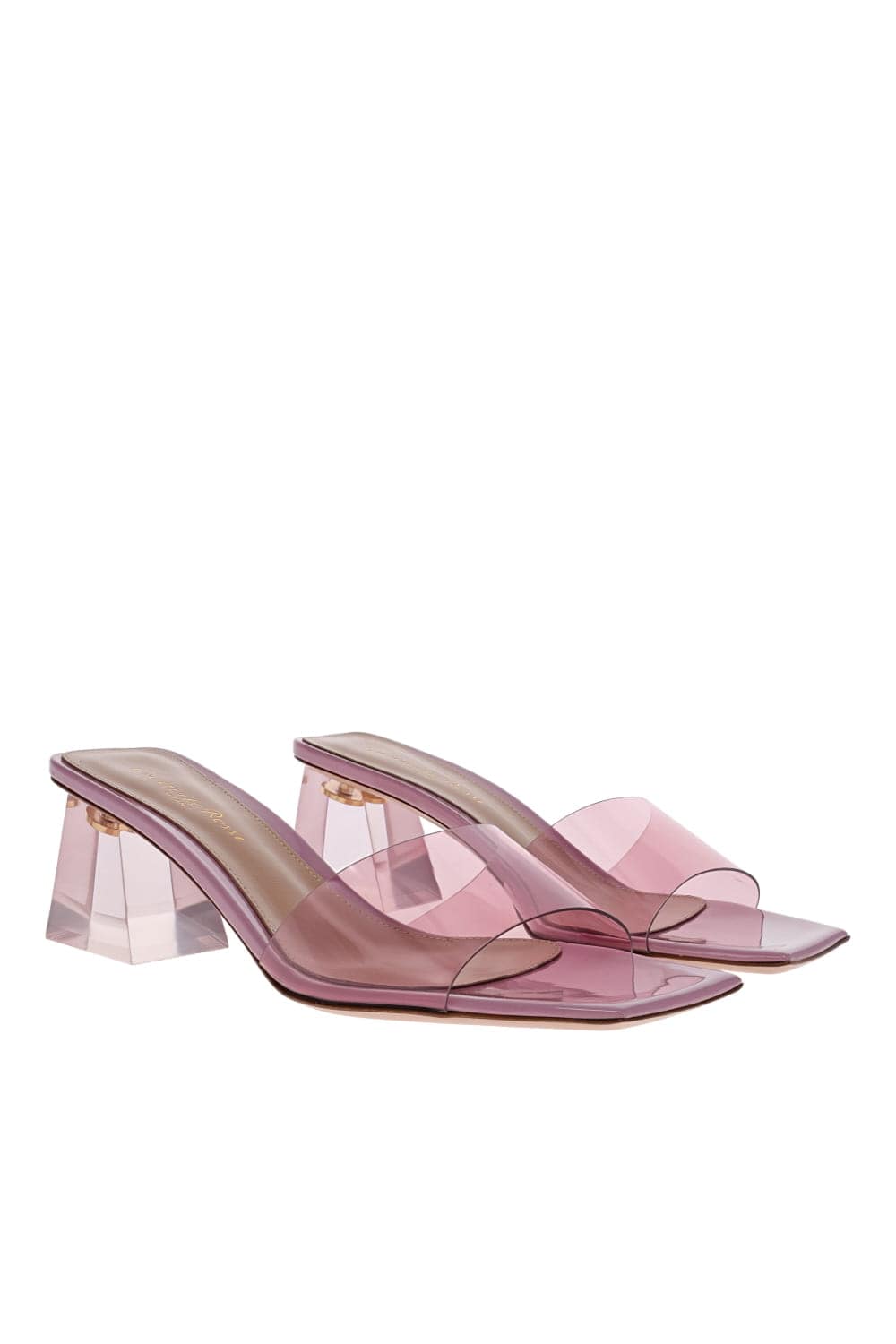 Gianvito Rossi Cosmic Sugar Transparent Mules