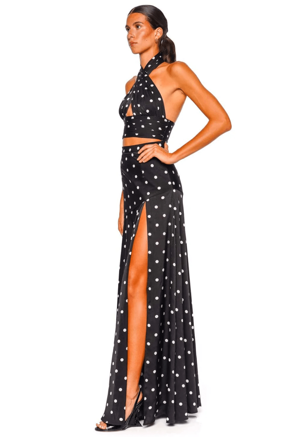 Bronx and Banco Cleopatra Polka Dot Maxi Skirt Set
