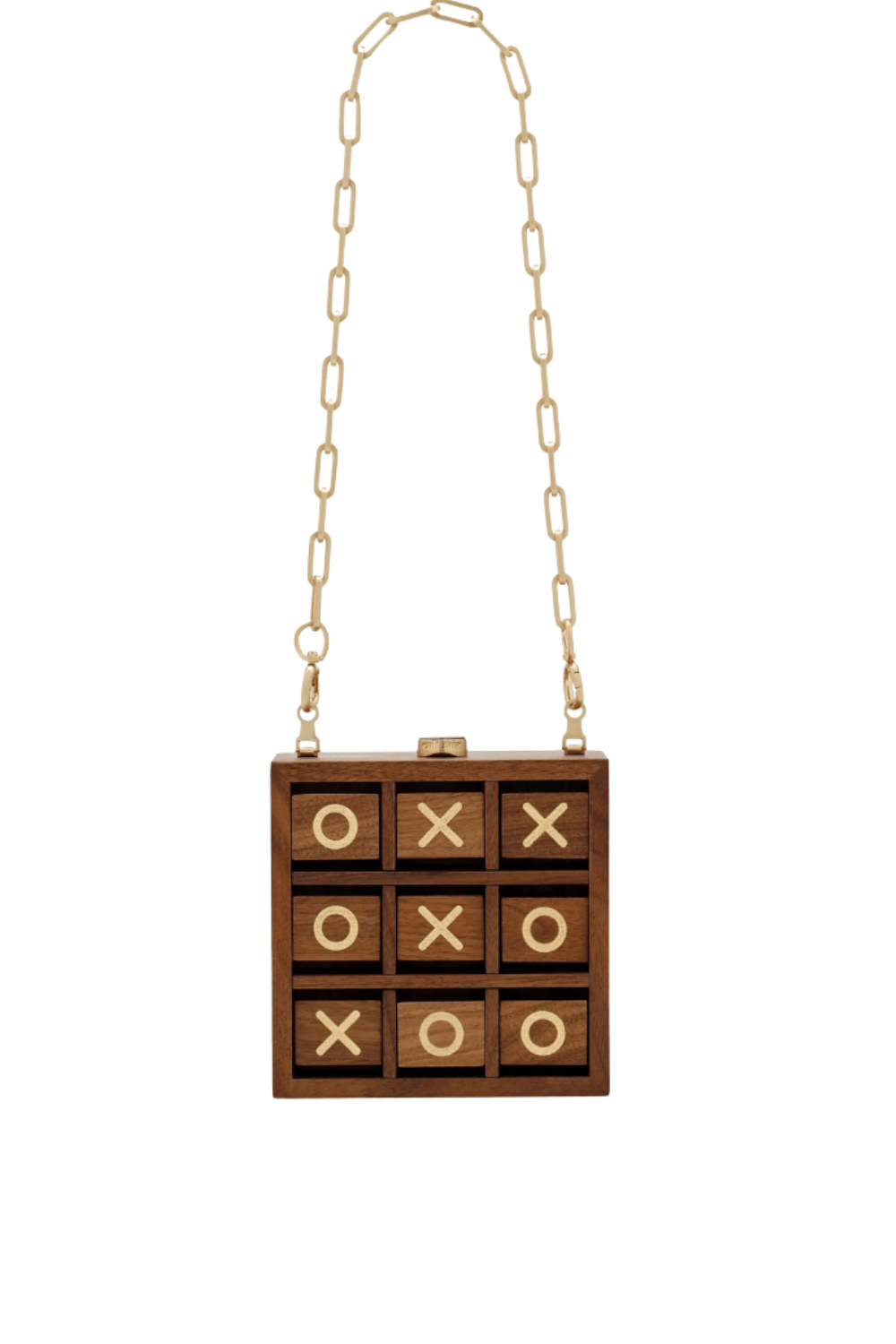 Cult Gaia Tic Tac Toe Functional Wood Clutch