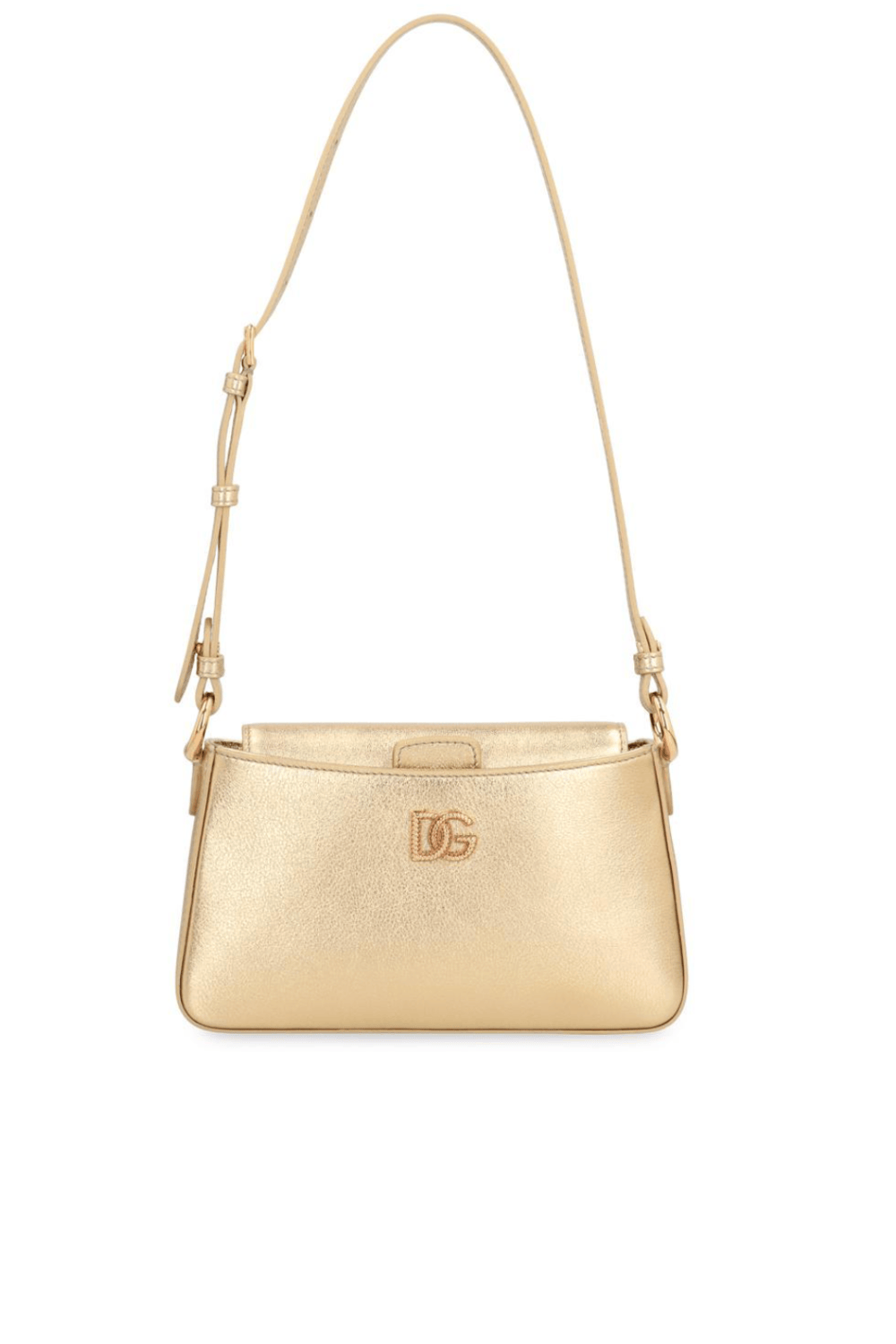 Dolce & Gabbana Gold Embellished Phone Shoulder Bag