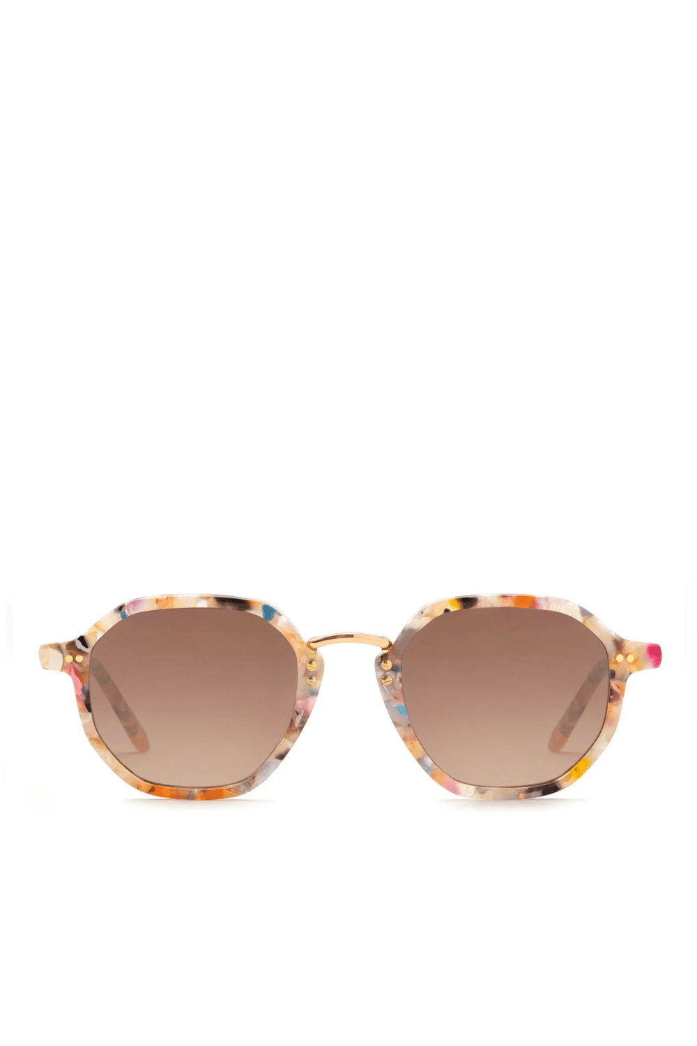 KREWE Dakota Gelato 24K Mirrored Sunglasses