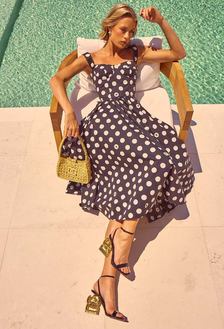 Dolce Polka Dot Midi