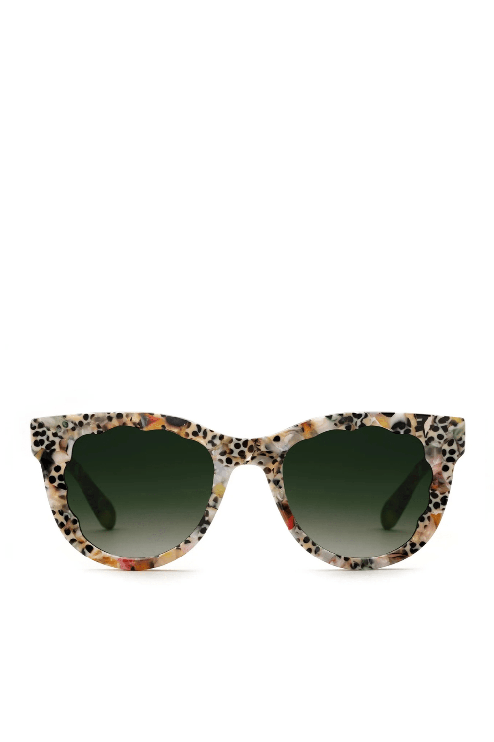 KREWE Ellie Floral Round Sunglasses