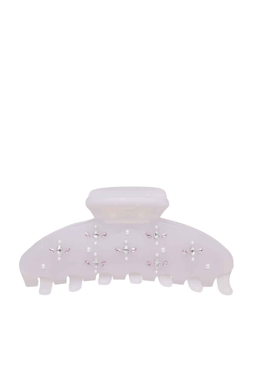 EMI JAY Big Effing Clip Becc Twilight Angel Embellished Pearl White Hair Clip