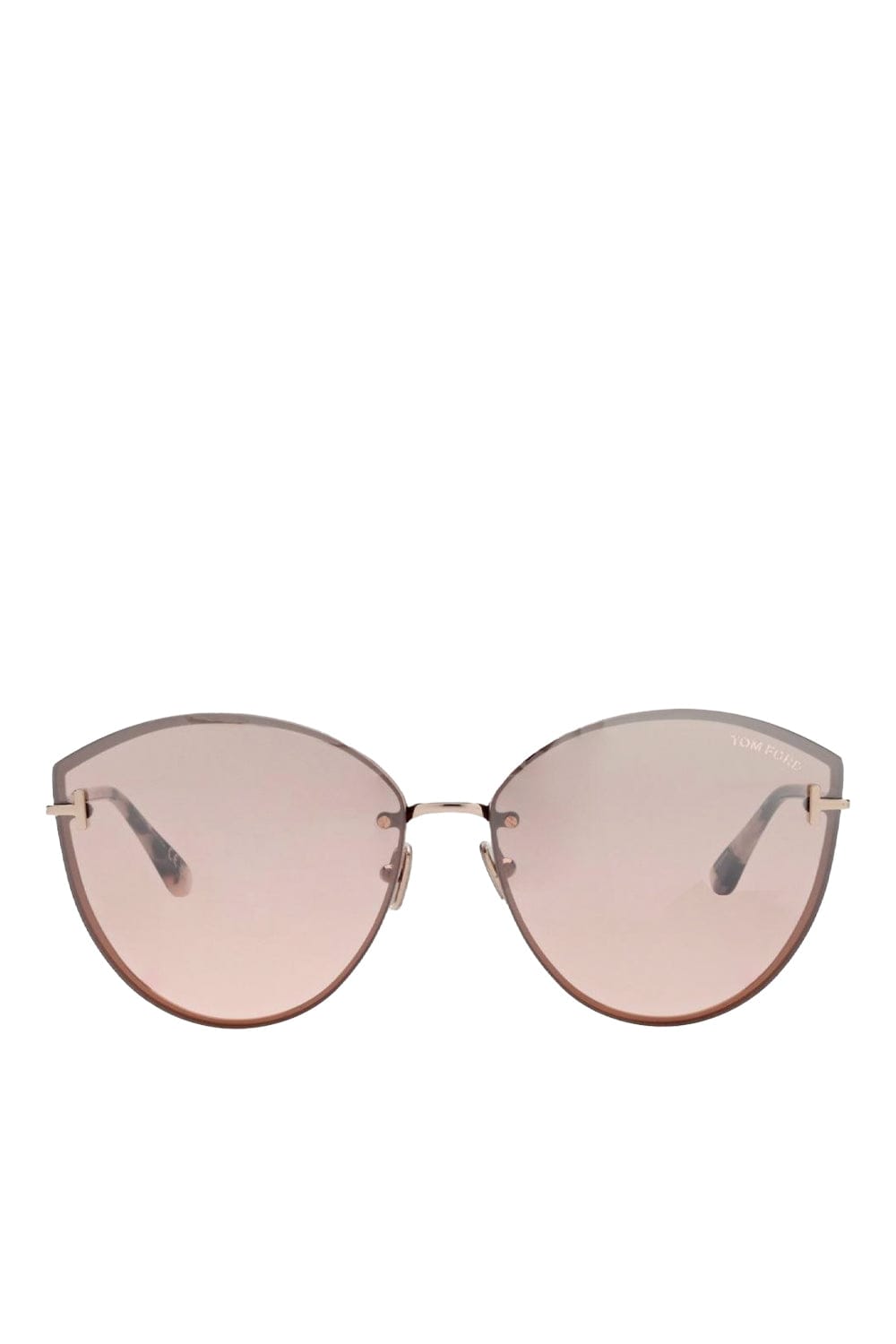 Evangeline Rose Gold Cat Eye Sunglasses display picture 1