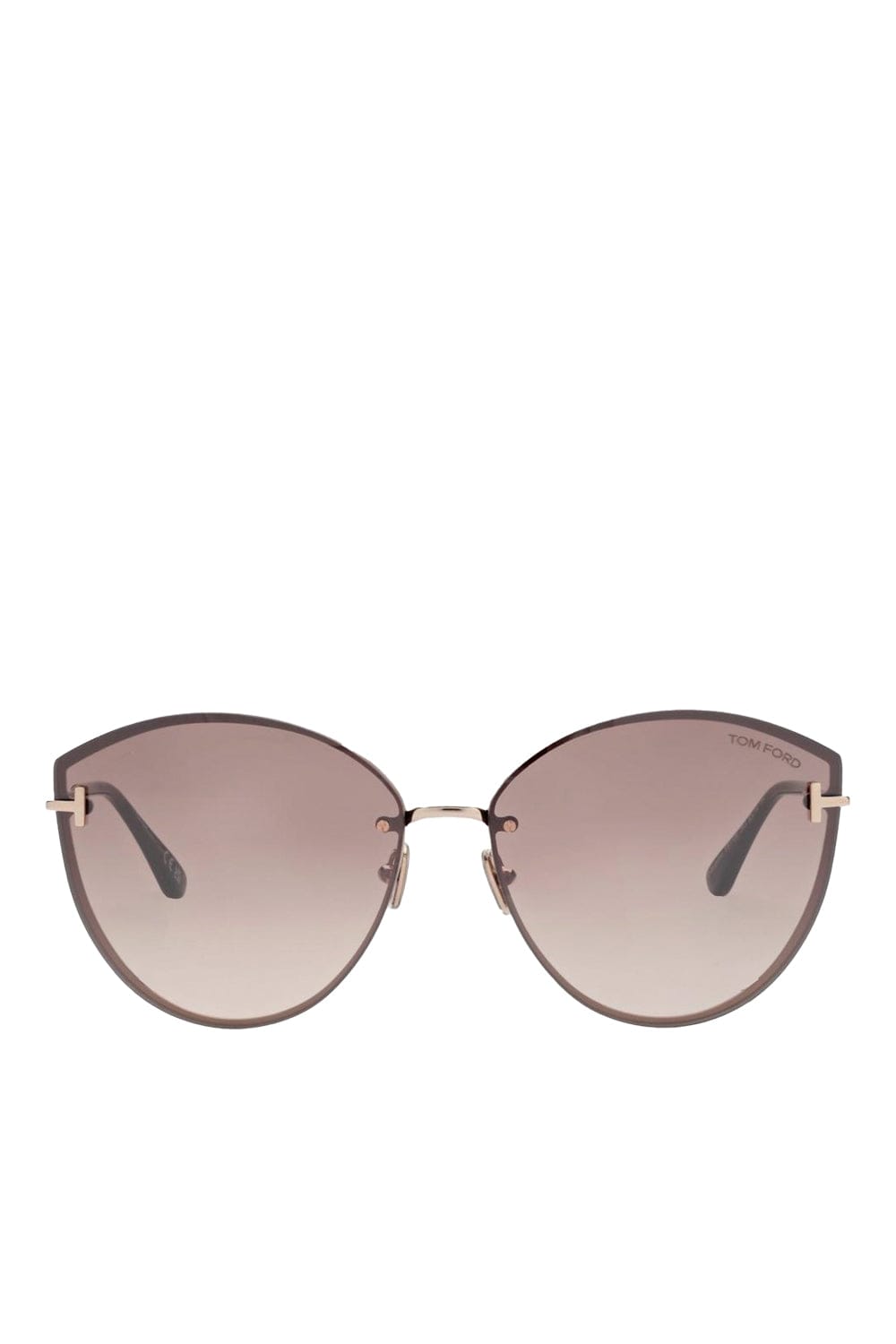 Tom Ford Eyewear Evangeline Brown Cat Eye Sunglasses
