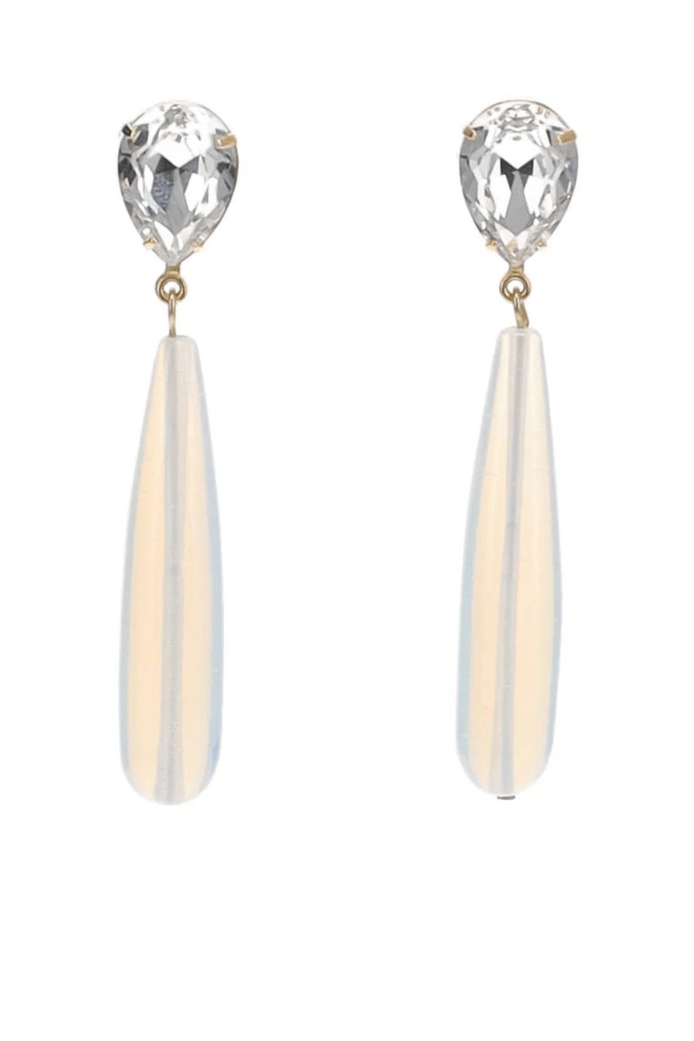 Jennifer Behr Caroline Opalite Crystal Drop Earrings