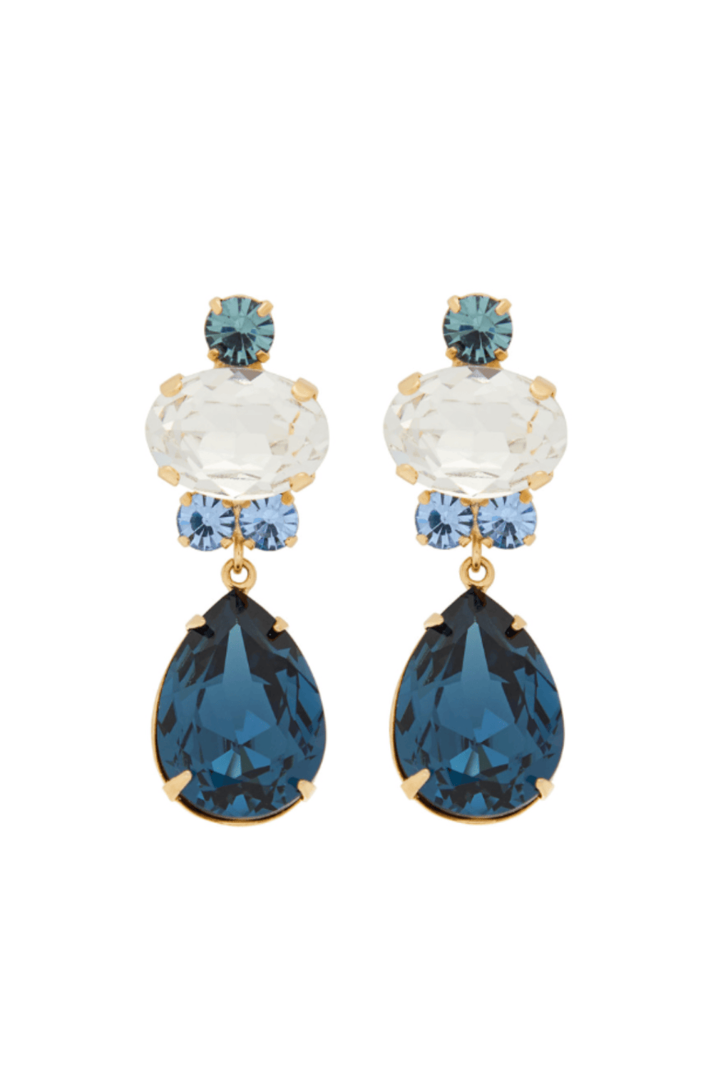 Jennifer Behr Catherine Dusk Crystal Drop Earrings