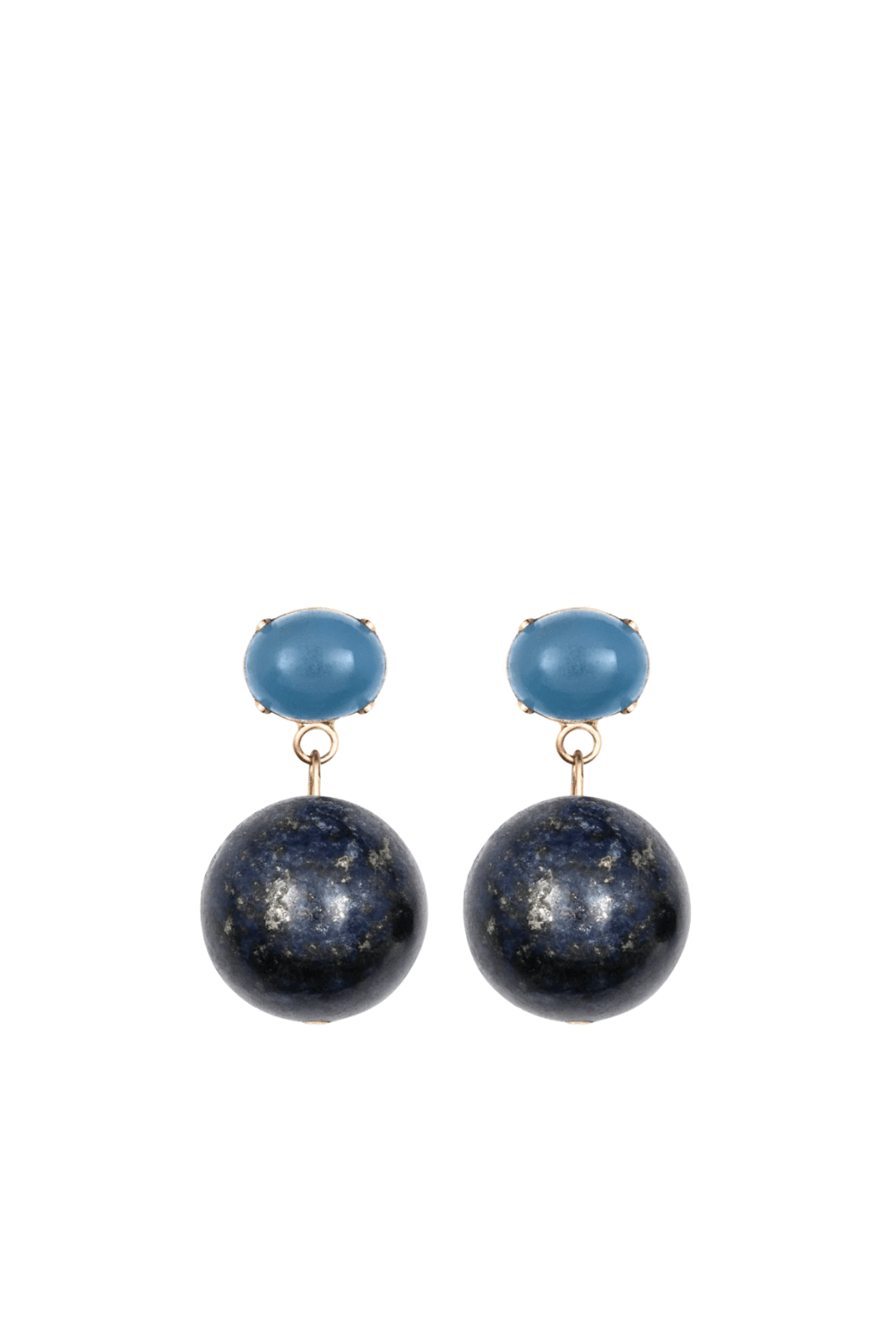 Jennifer Behr Everly Lapis Statement Earrings