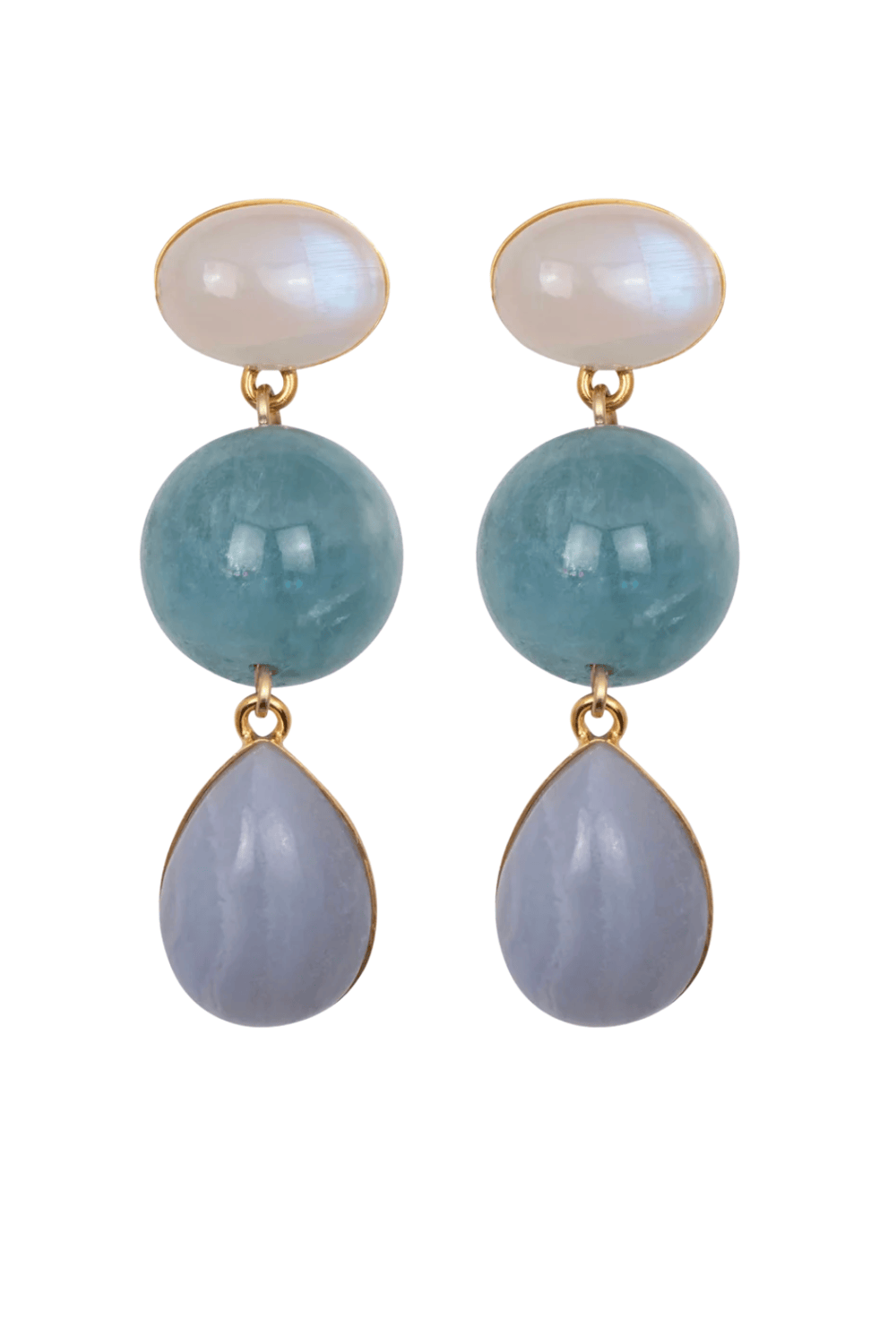 Jennifer Behr Natalia Aquamarine Drop Earrings