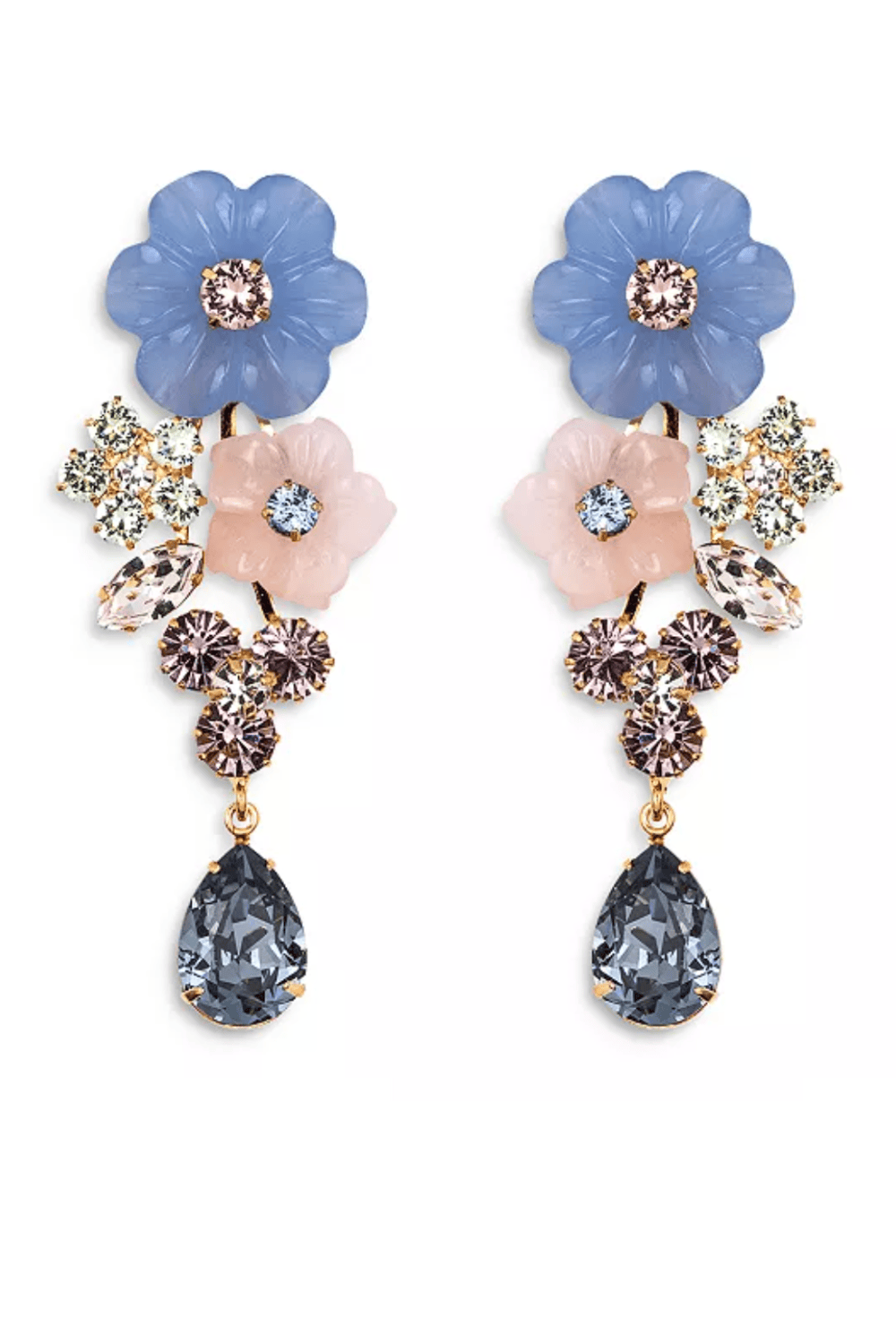 Jennifer Behr Palmina Garden Crystal Drop Earrings