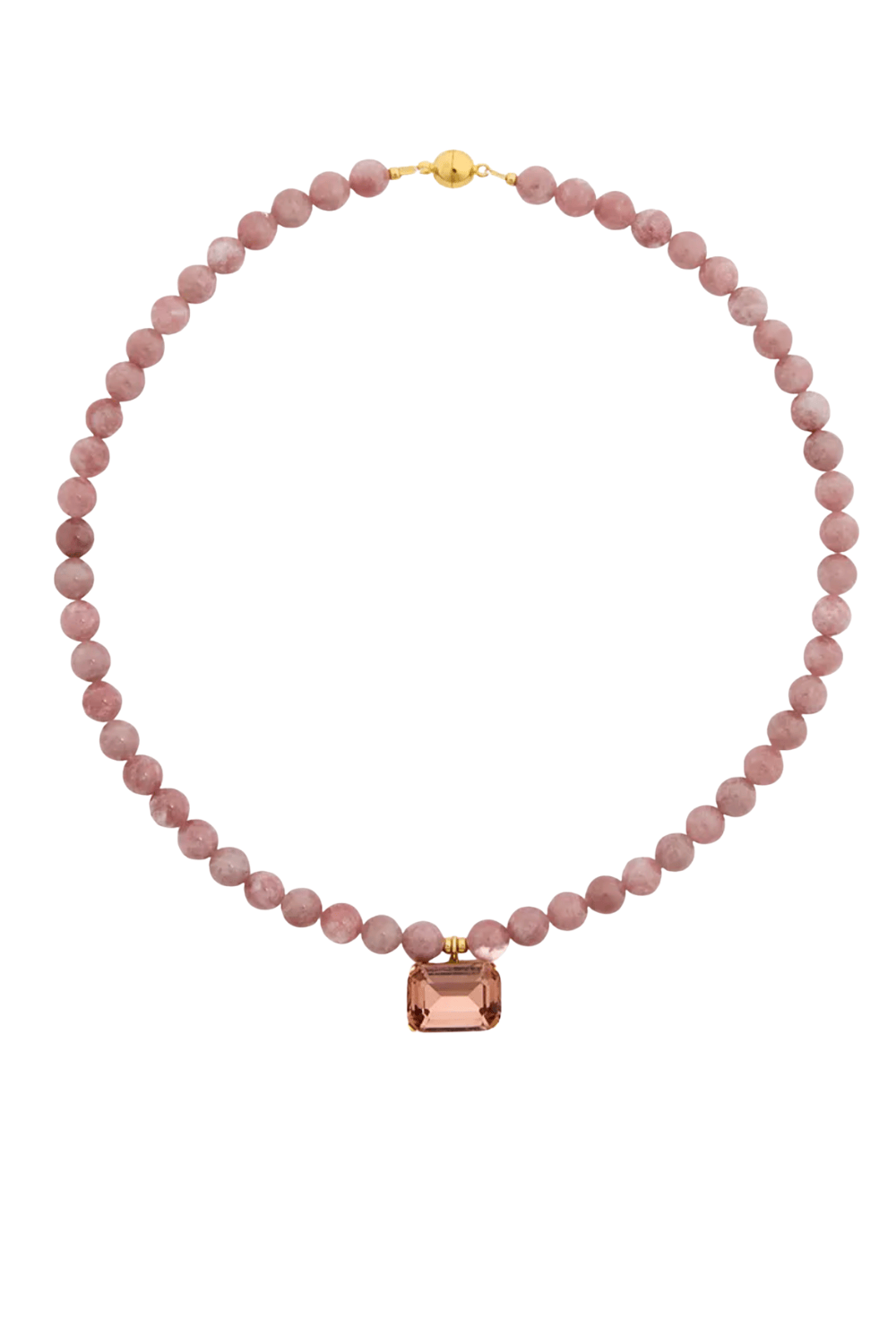 Jennifer Behr Sidonie Rhodonite Beaded Necklace