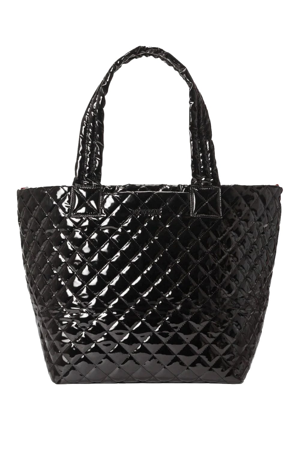 Medium Metro Deluxe Black Lacquer Tote