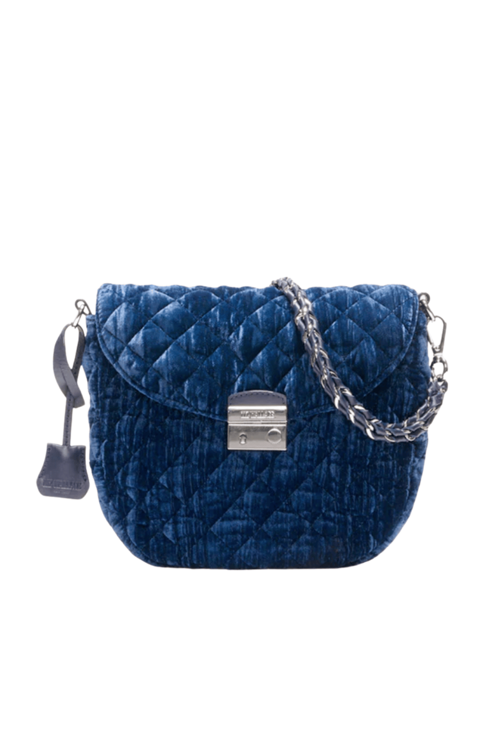 MZ Wallace Crosby Lock Midnight Velvet Saddle Bag