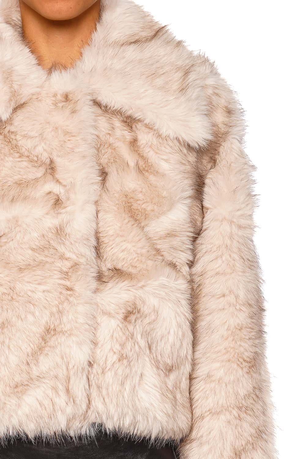 Bubish Ashton Natural Faux Fur Jacket