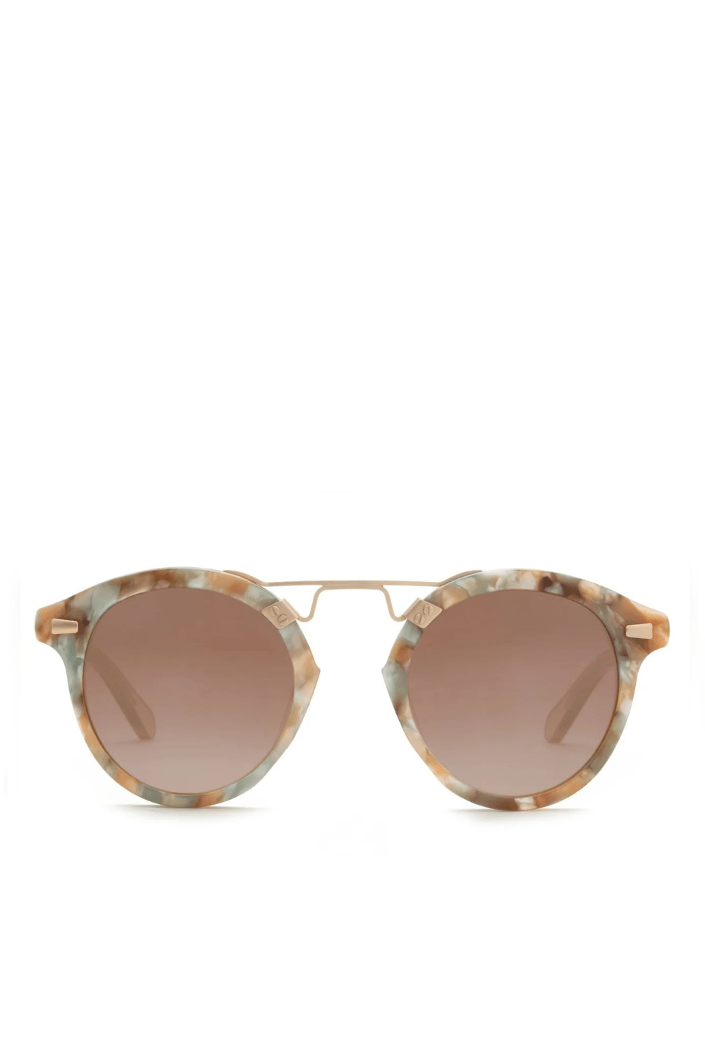 KREWE STL II Pearlescent Sunglasses with 12K Mirrored Lenses