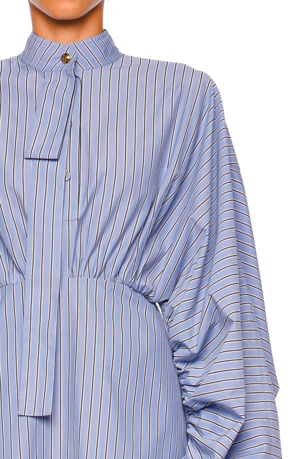 ZIMMERMANN Drawstring Hydrangea Stripe Mini Dress